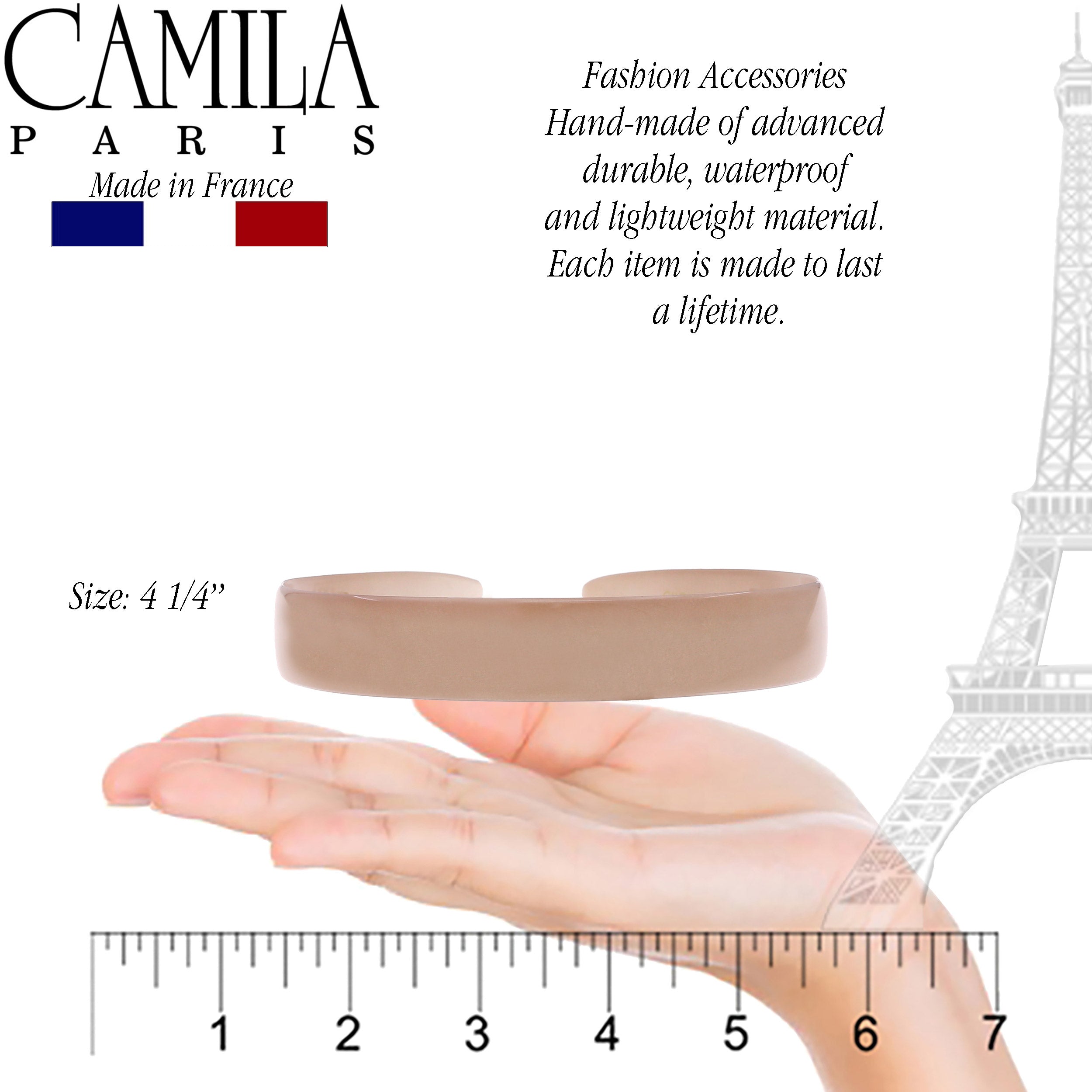 Camila Paris 0.75 inch Classic Comfort French headband cellulose acetate