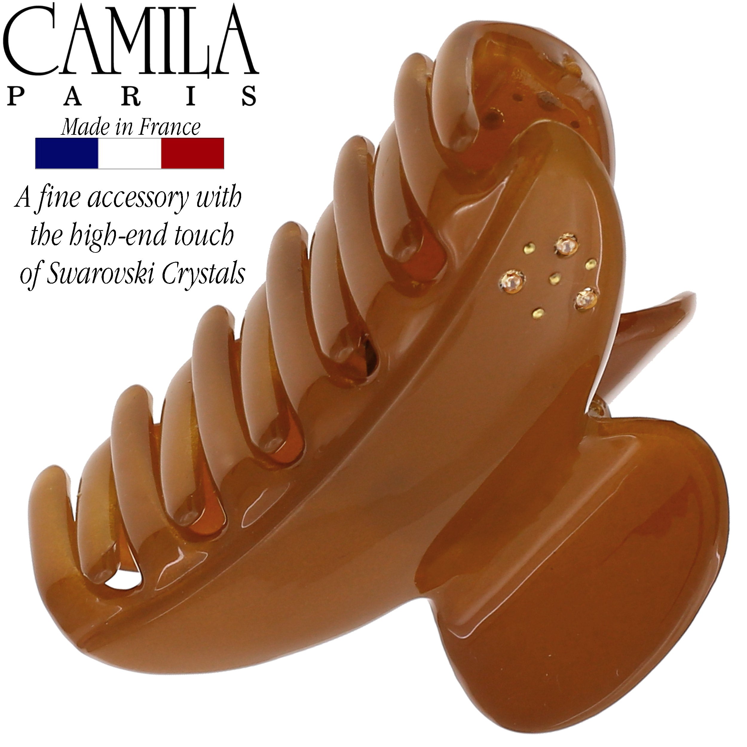 Camila Paris Light Blue Cheeky French hair clip cellulose acetate