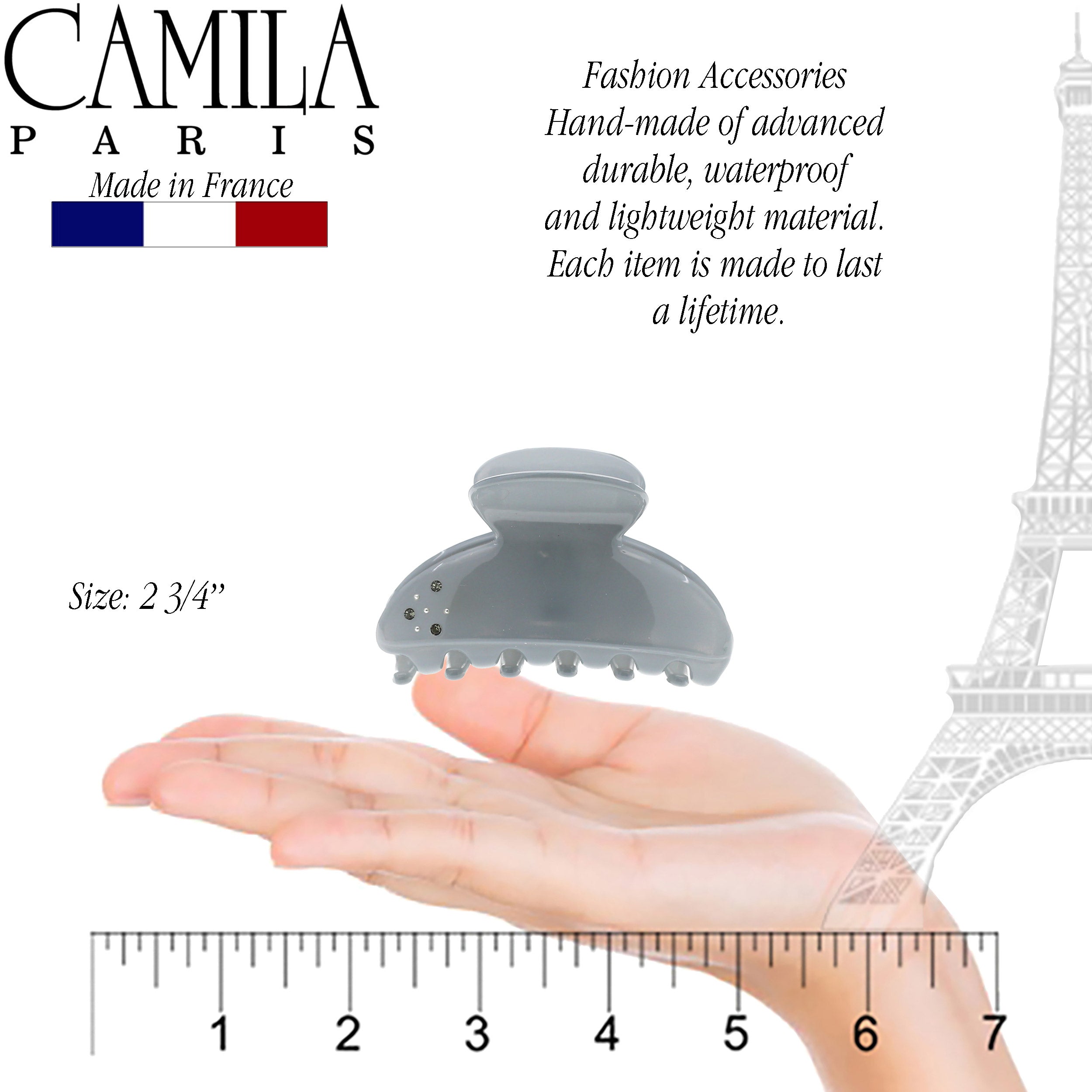 Camila Paris Cheeky French hair clip cellulose acetate