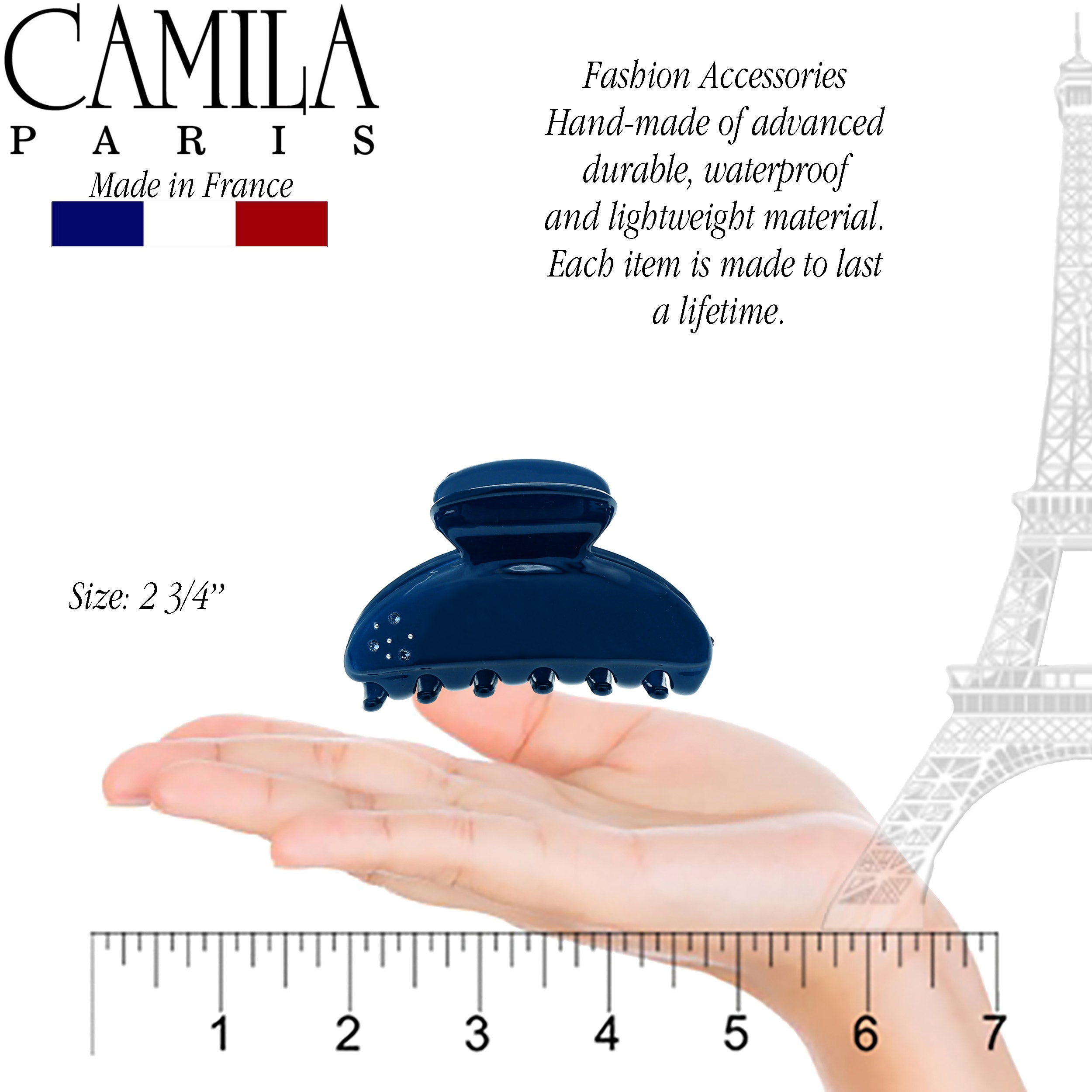 Camila Paris Cheeky French hair clip cellulose acetate