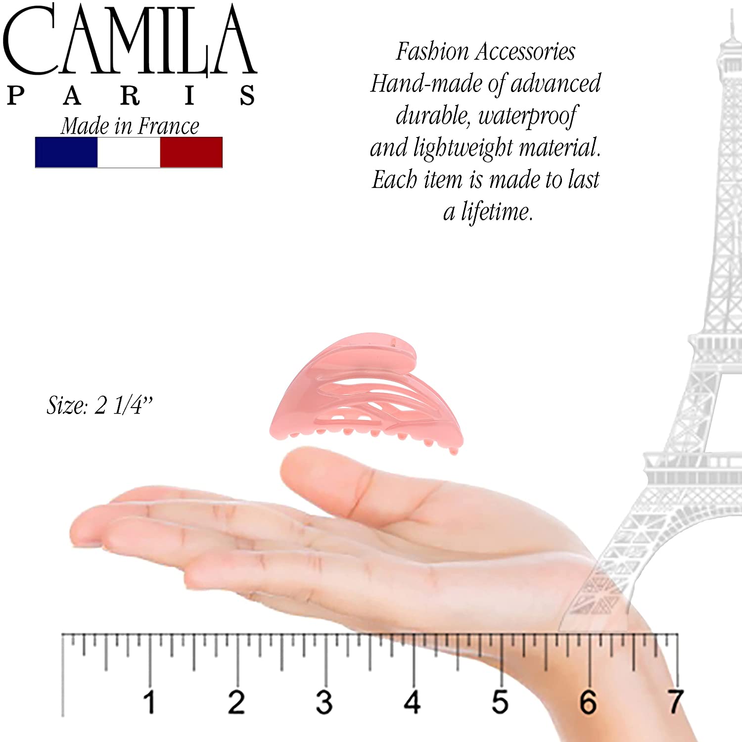 Camila Paris French hair clip cellulose acetate