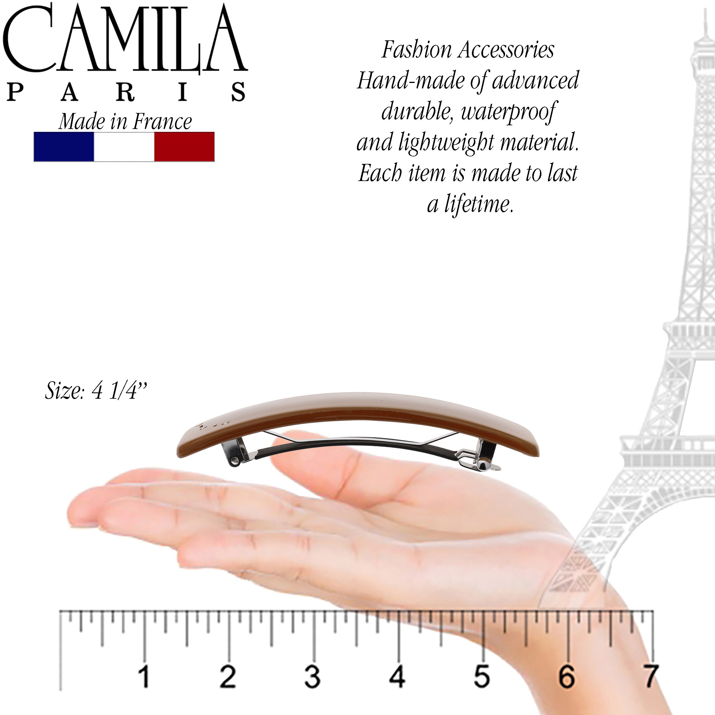 Camila Paris French barrette cellulose acetate