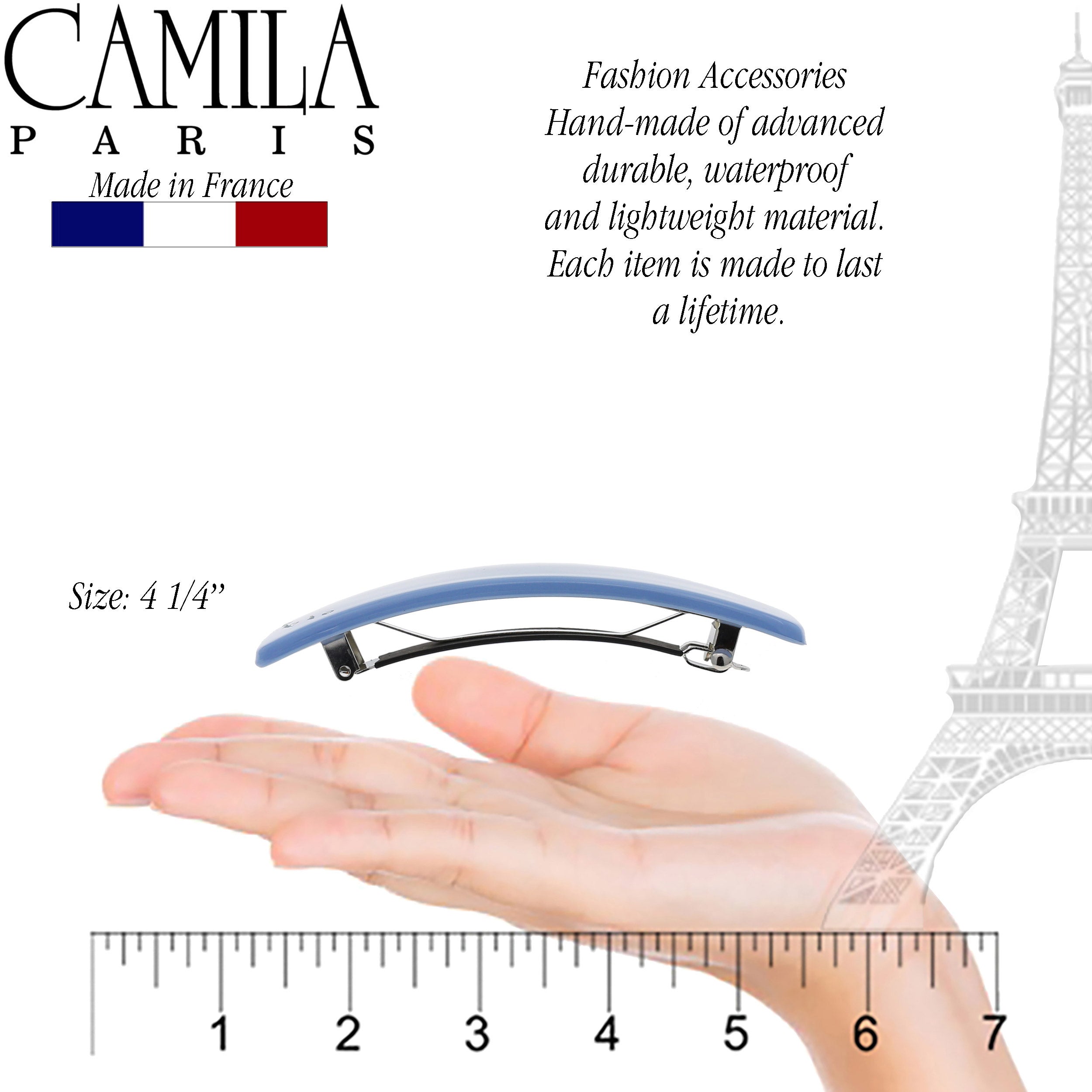 Camila Paris French barrette cellulose acetate