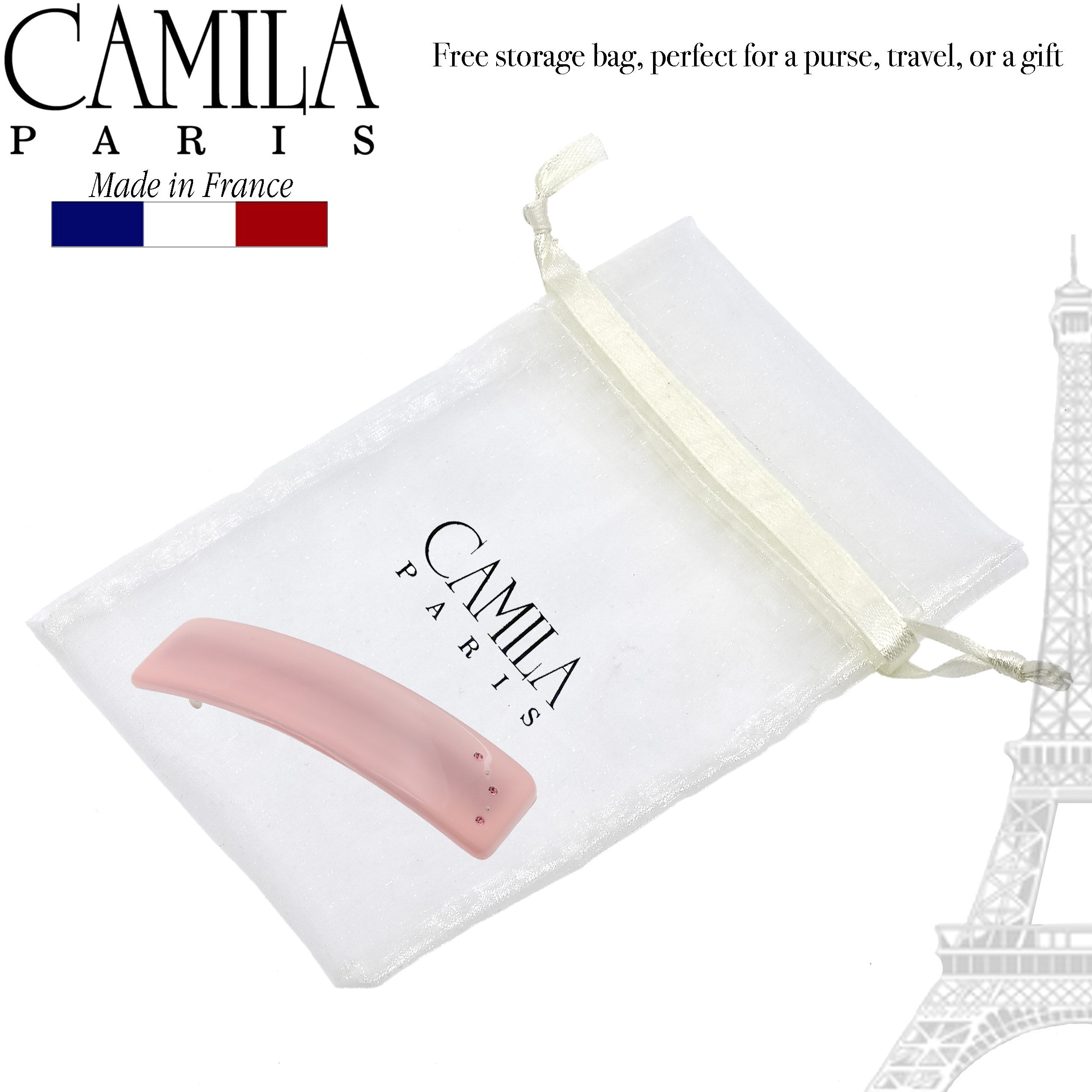 Camila Paris French barrette cellulose acetate