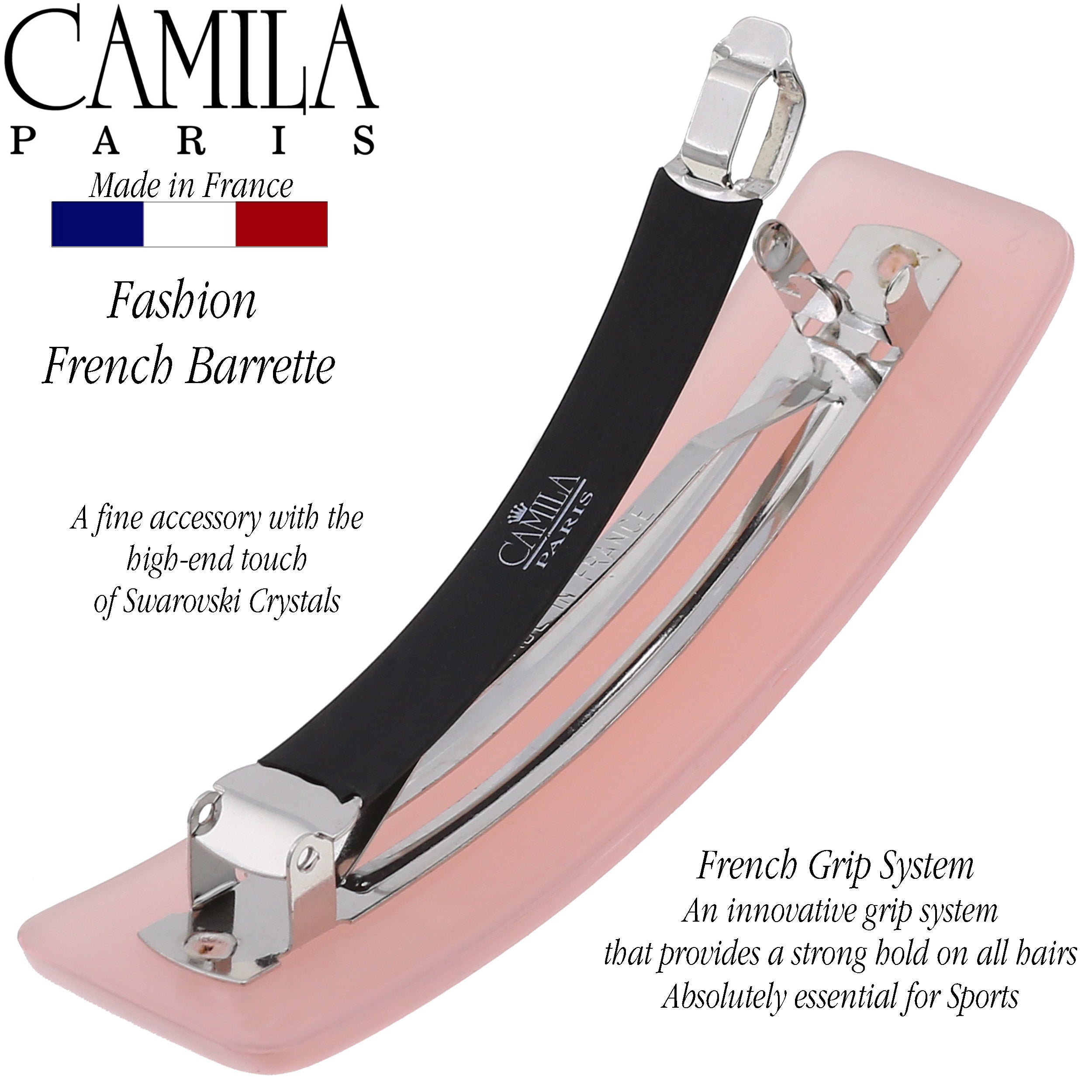 Camila Paris French barrette cellulose acetate