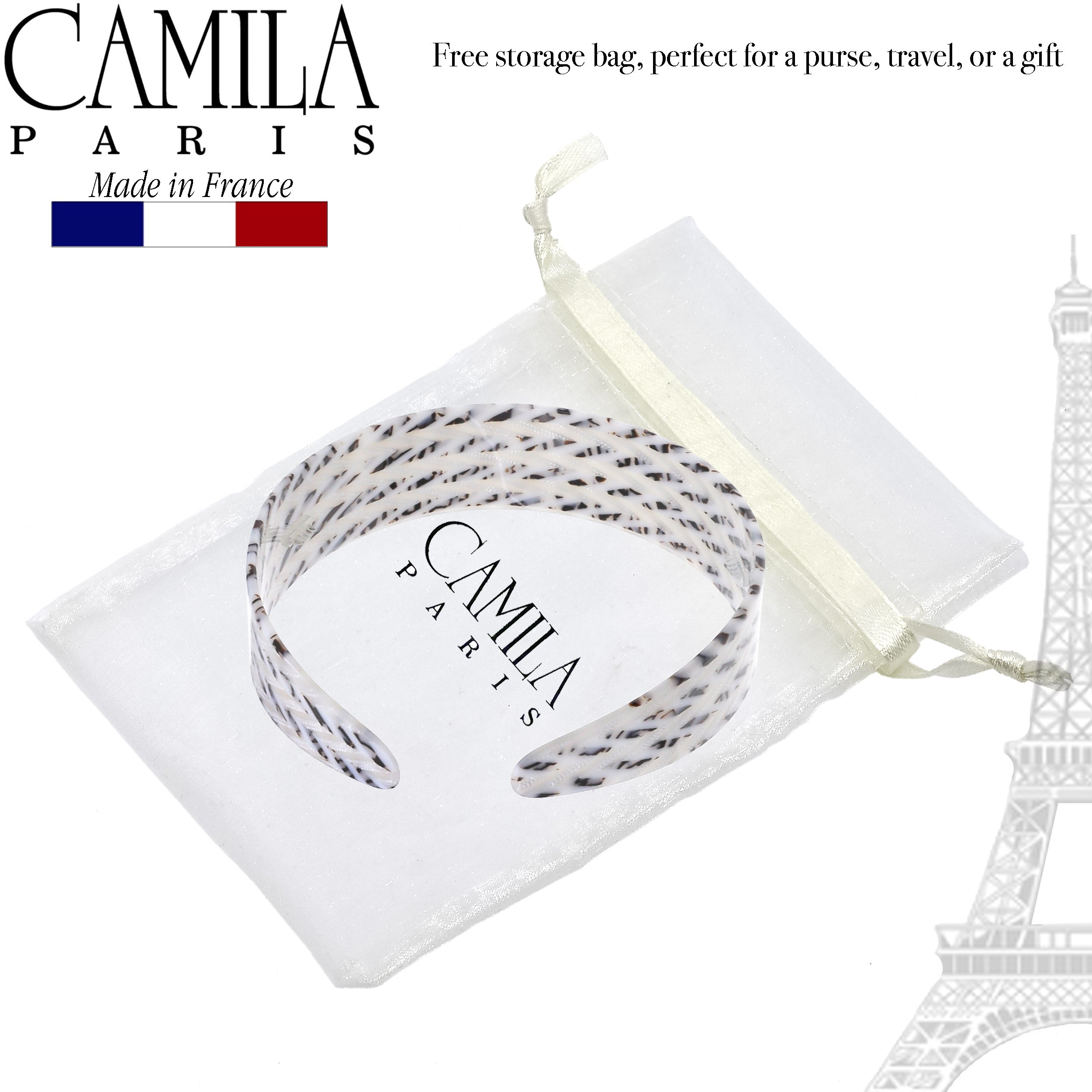 Camila Paris 1.2 inch Classic Flat French headband cellulose acetate