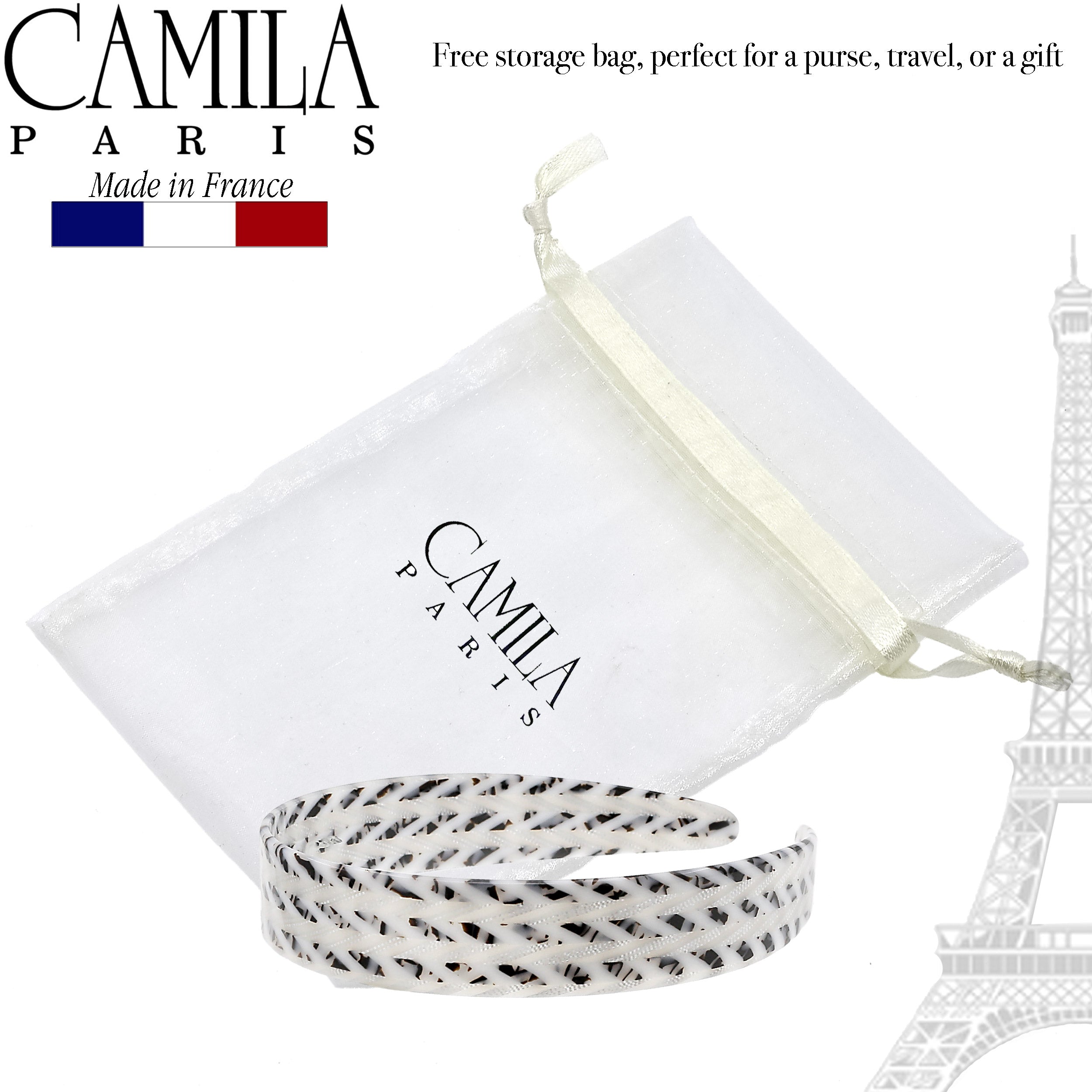 Camila Paris 1 inch Classic Flat French headband cellulose acetate