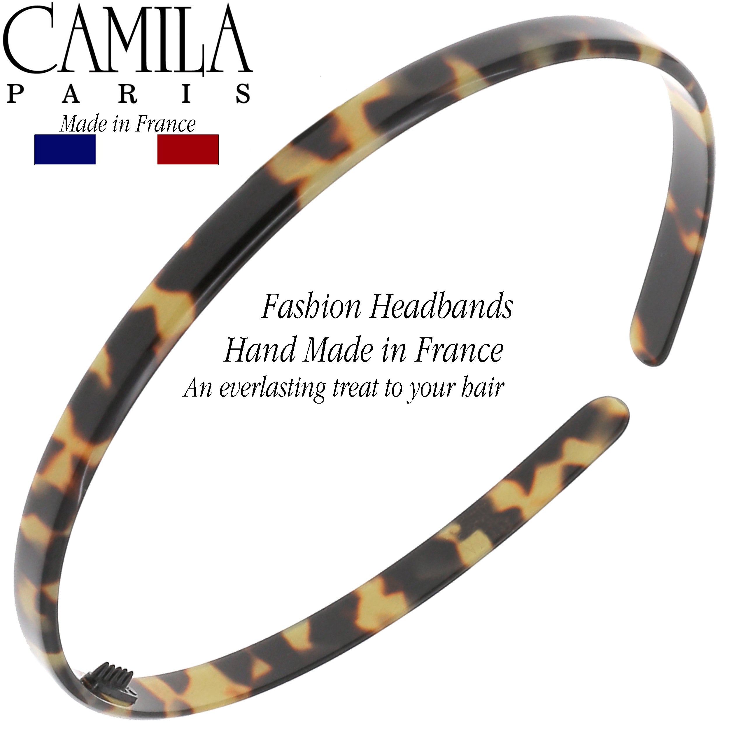Camila Paris 0.25 inch Classic Flat French headband cellulose acetate