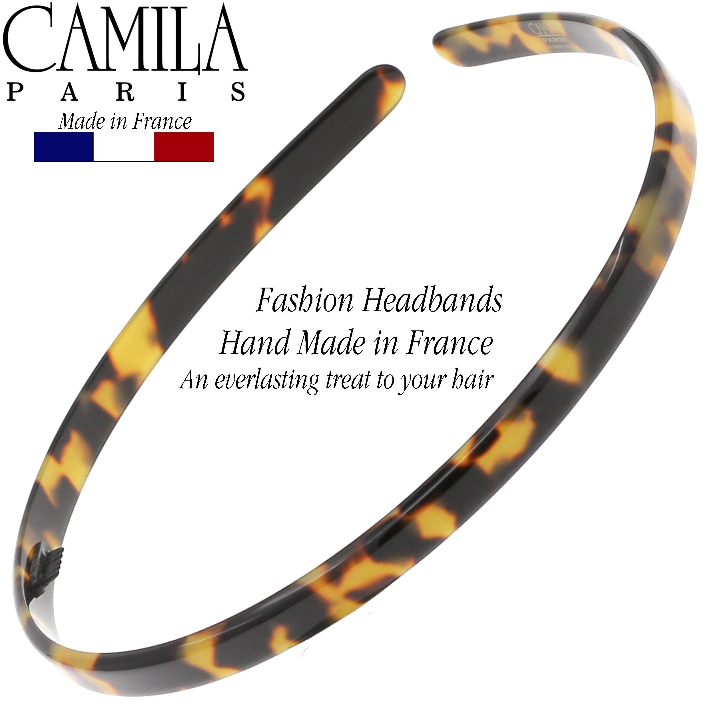 Camila Paris 0.25 inch Classic Flat French headband cellulose acetate