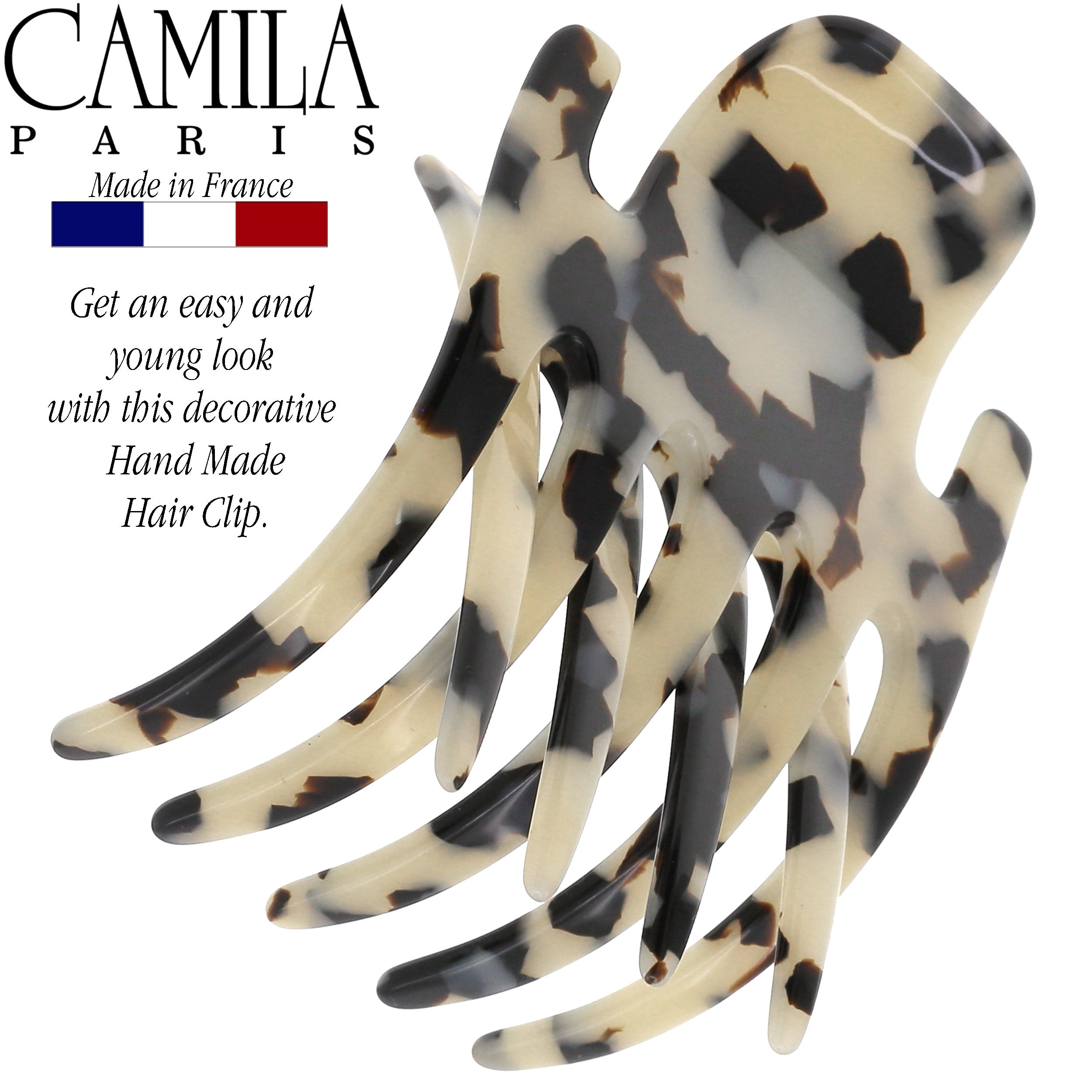 Camila Paris Mimi French hair clip cellulose acetate