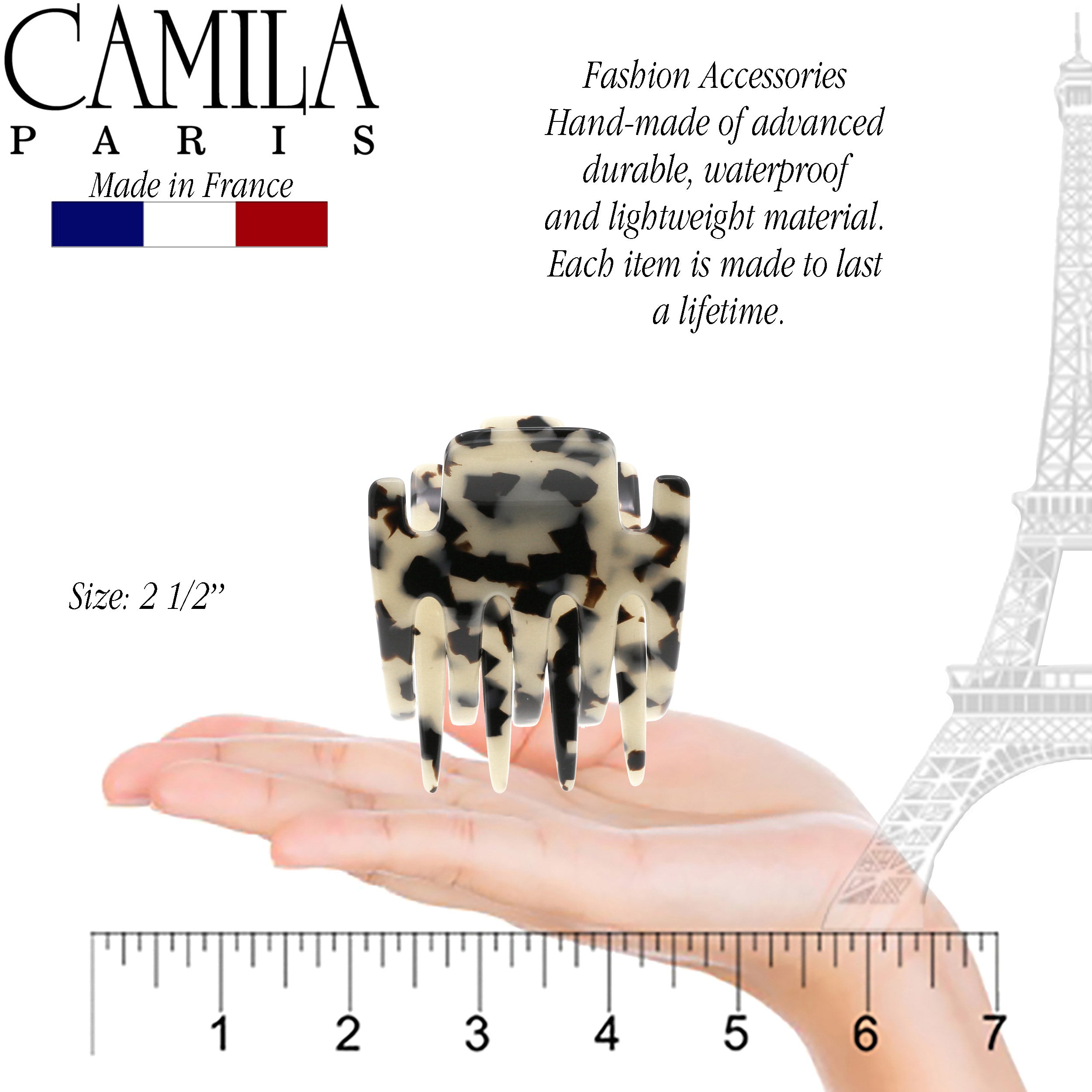 Camila Paris Mimi French hair clip cellulose acetate