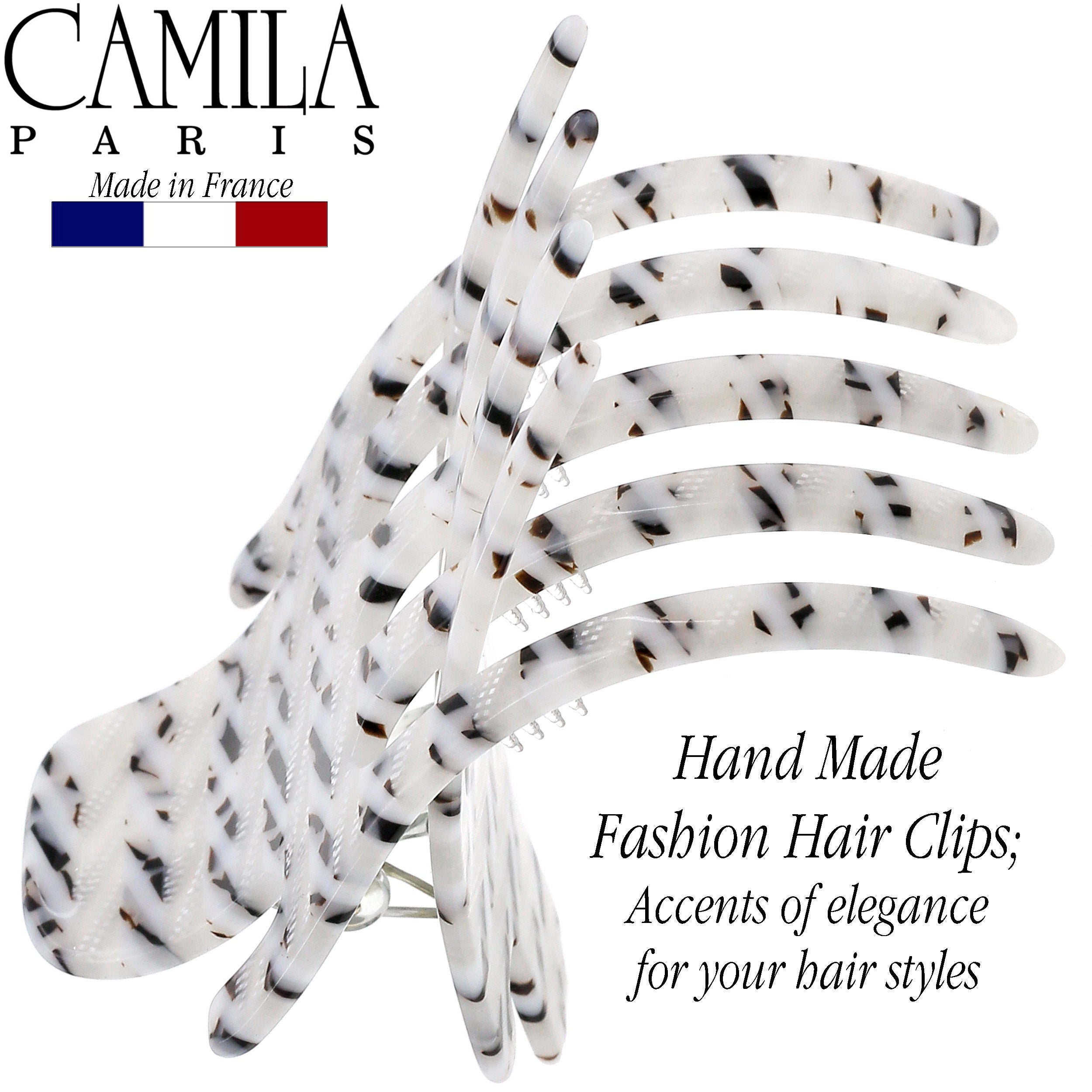Camila Paris Mimi French hair clip cellulose acetate