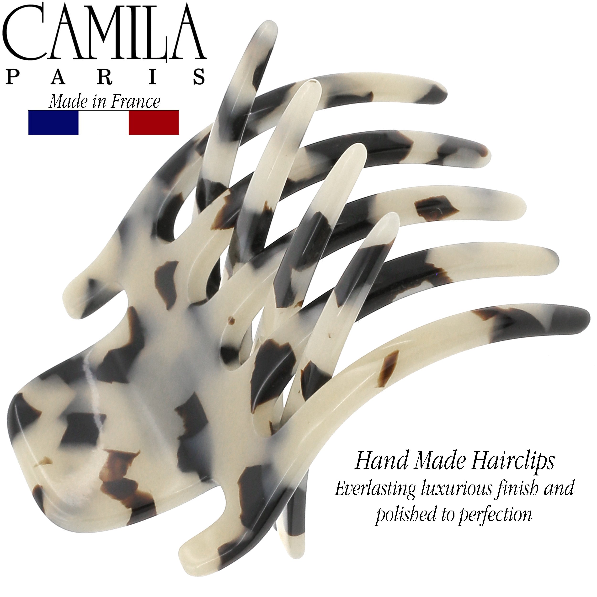 Camila Paris Mimi French hair clip cellulose acetate