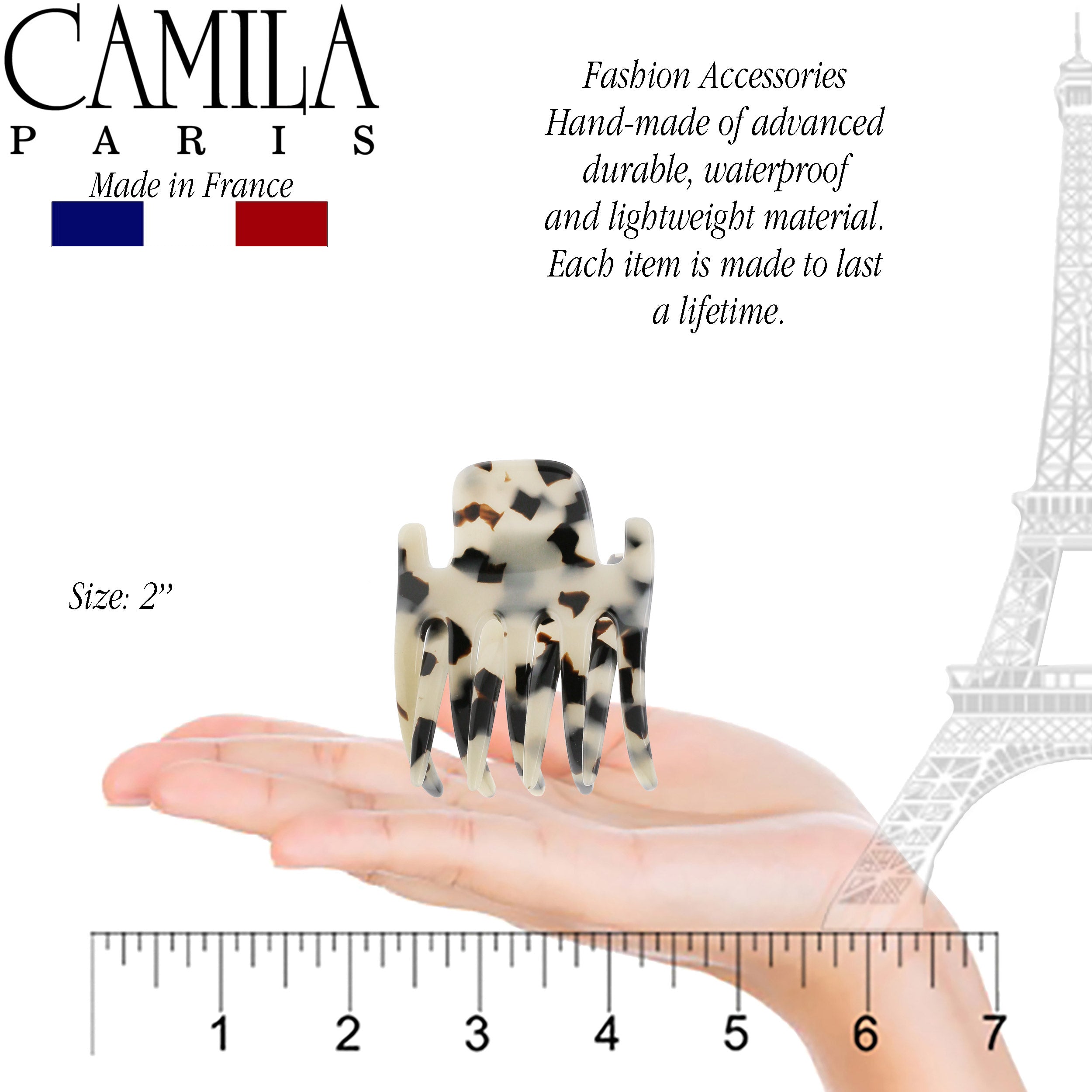 Camila Paris Mimi French hair clip cellulose acetate