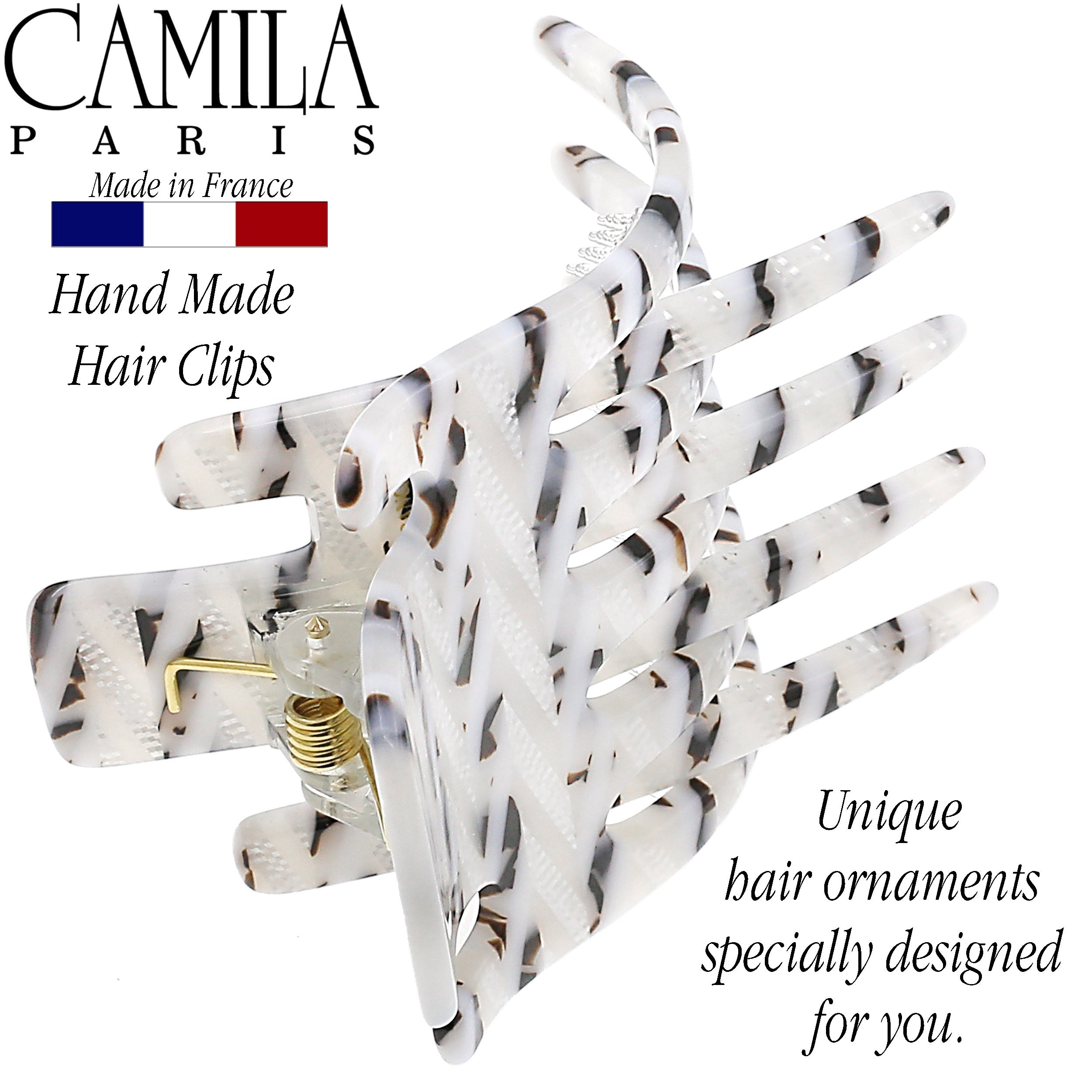Camila Paris Mimi French hair clip cellulose acetate