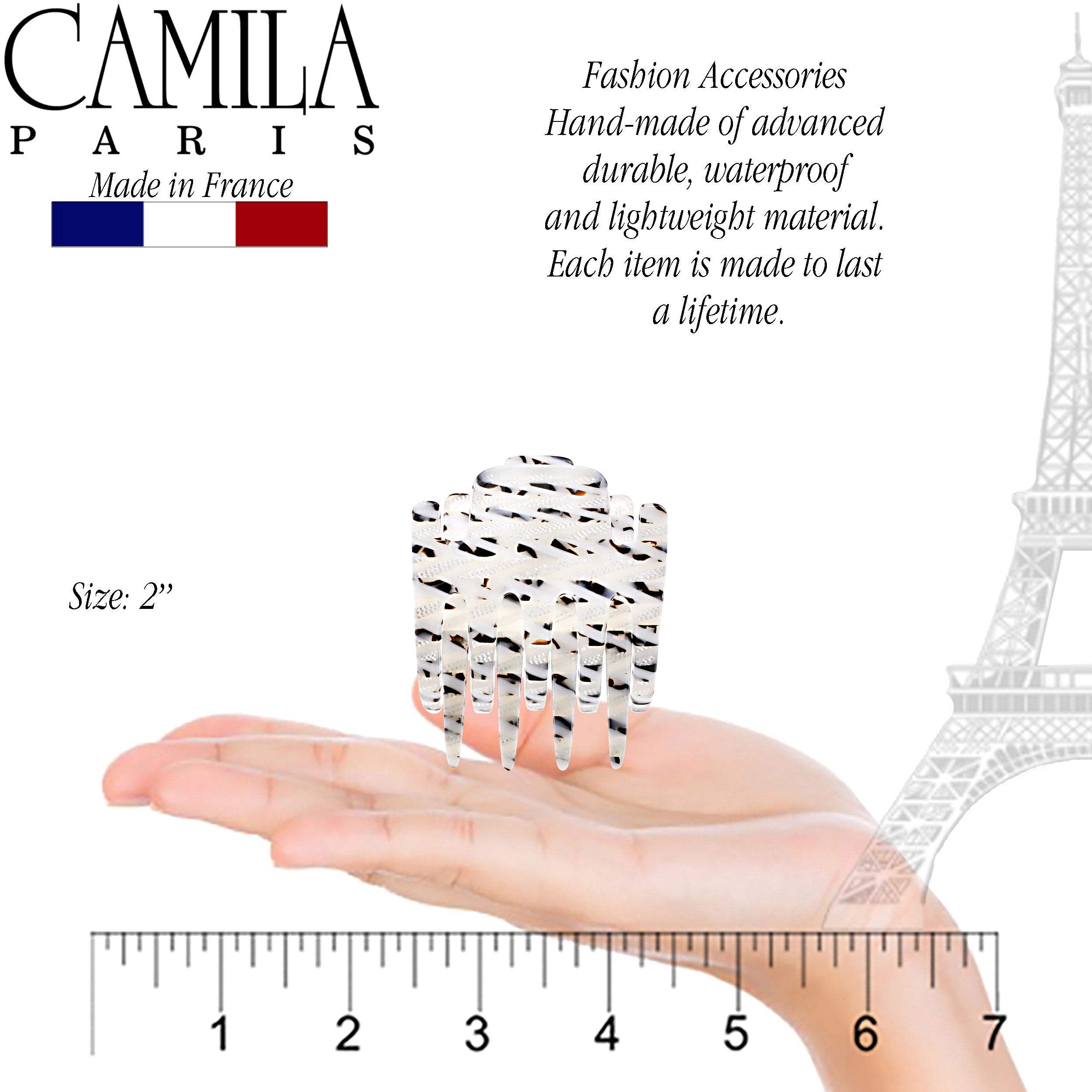 Camila Paris Mimi French hair clip cellulose acetate