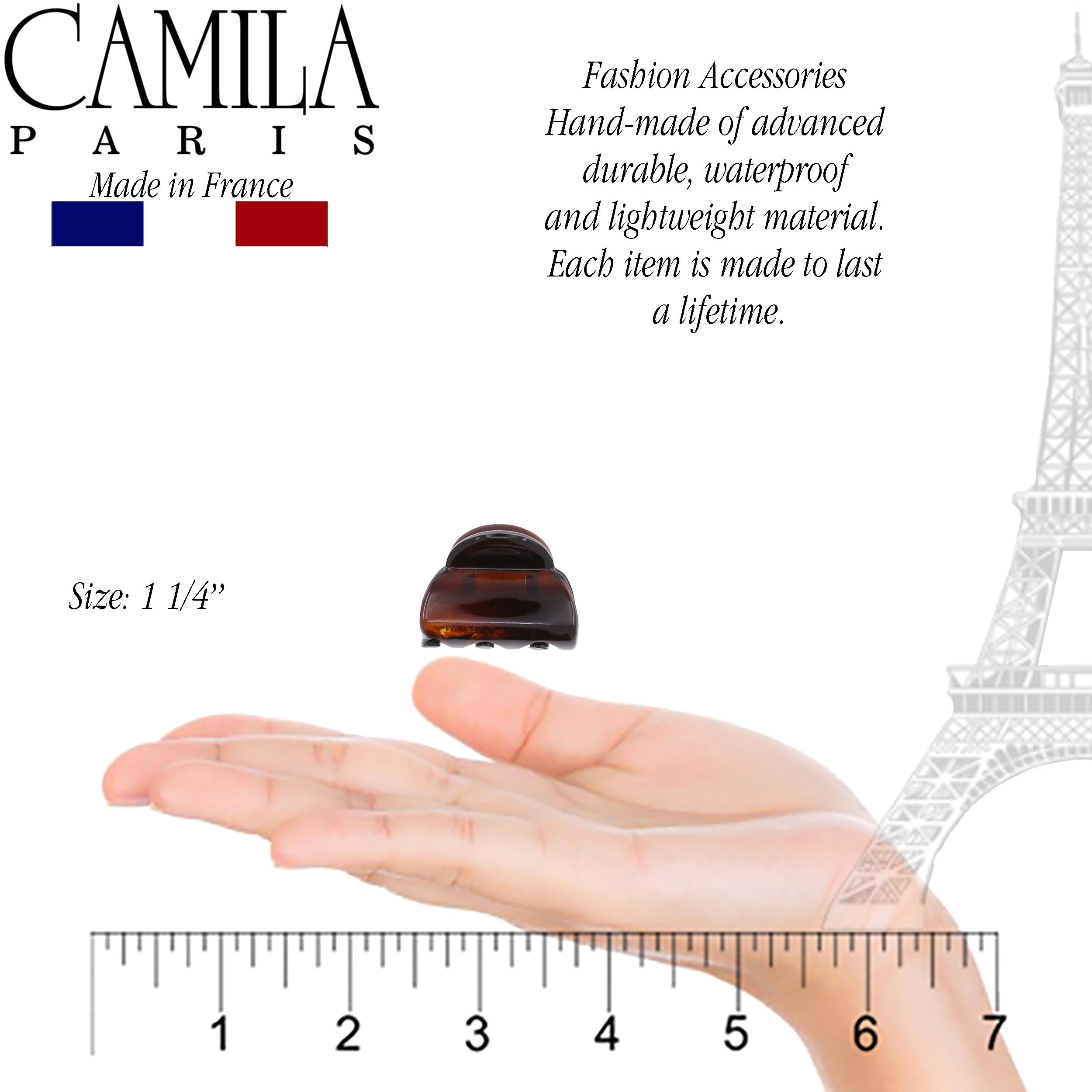 Camila Paris French hair clip cellulose acetate