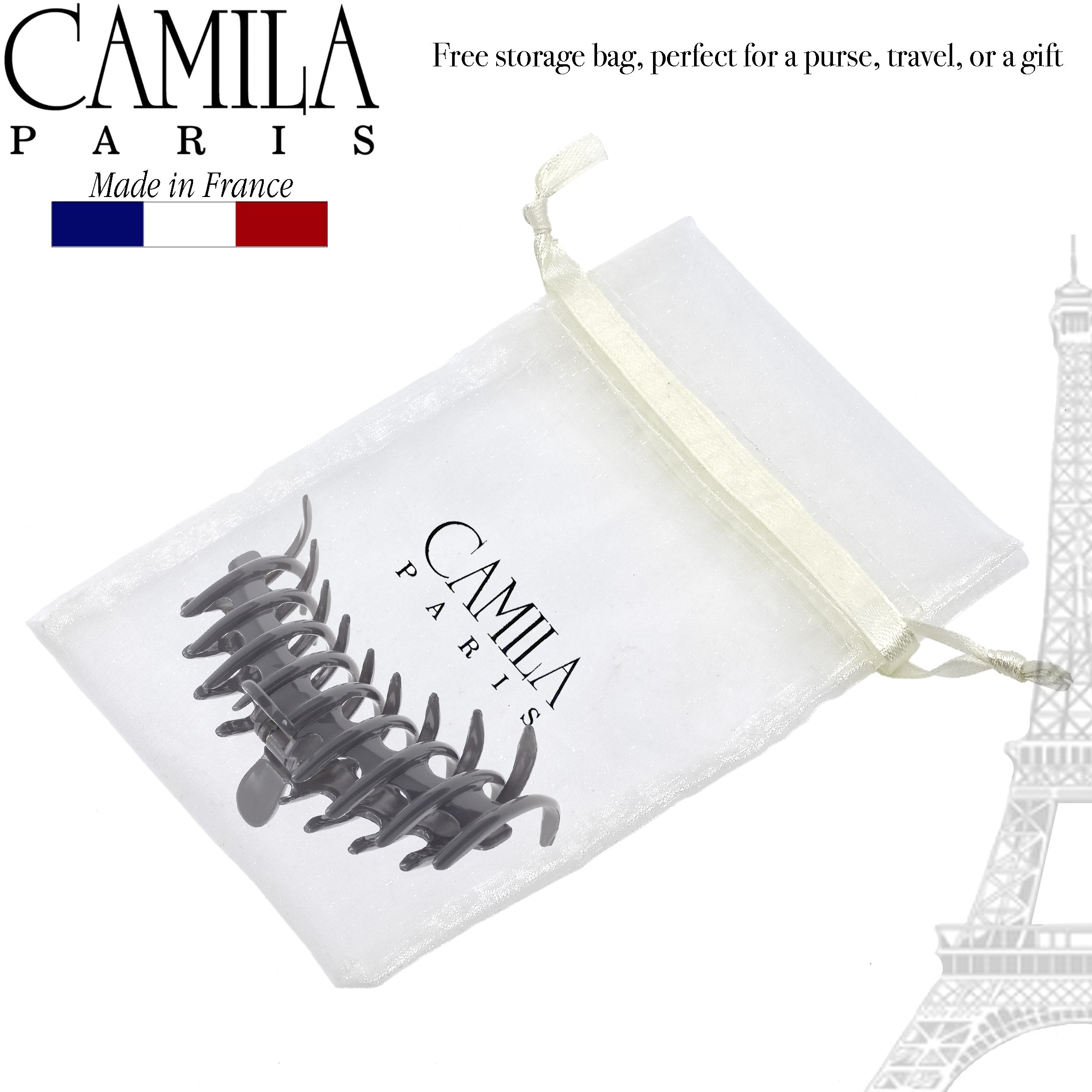 Camila Paris Coral French hair clip cellulose acetate