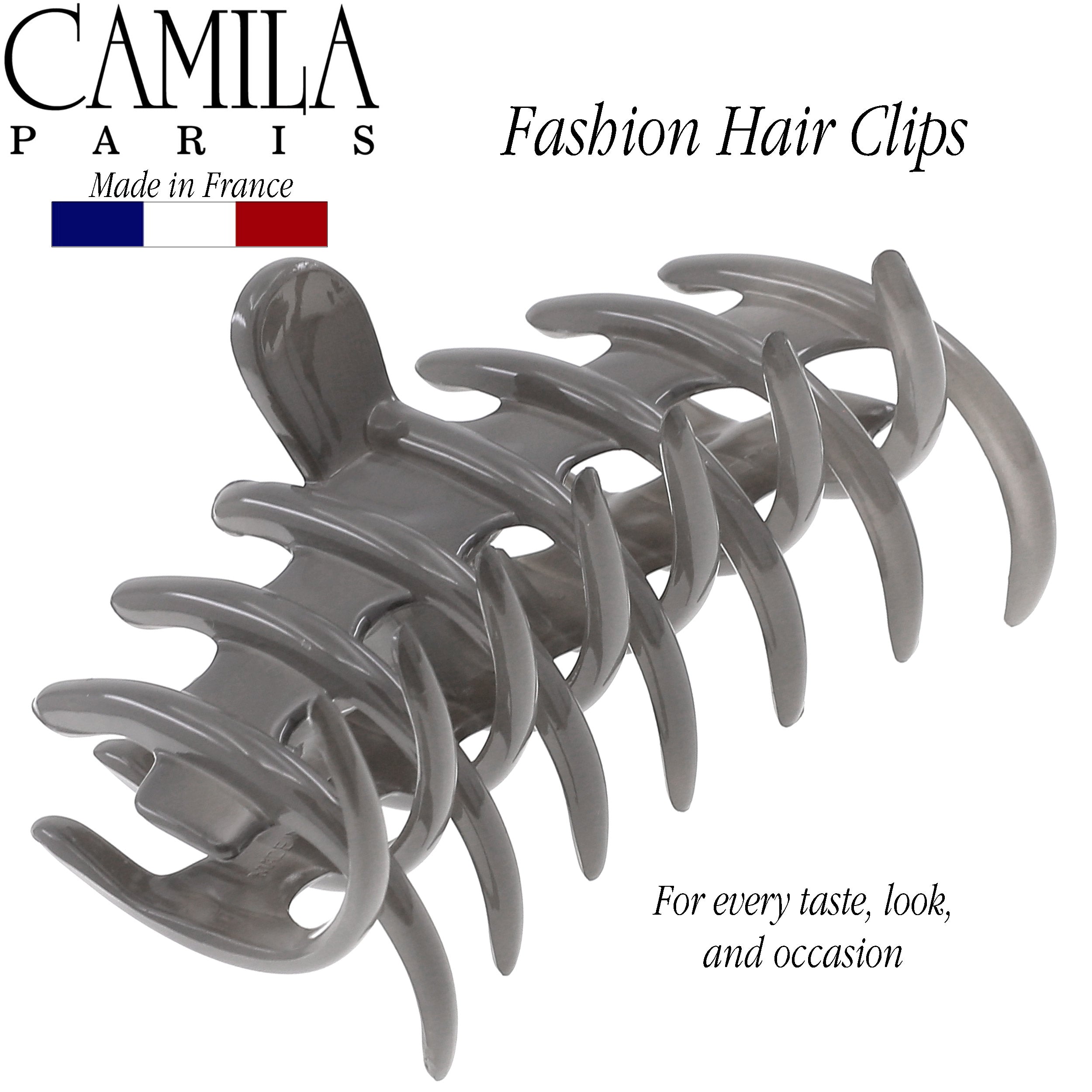 Camila Paris Coral French hair clip cellulose acetate