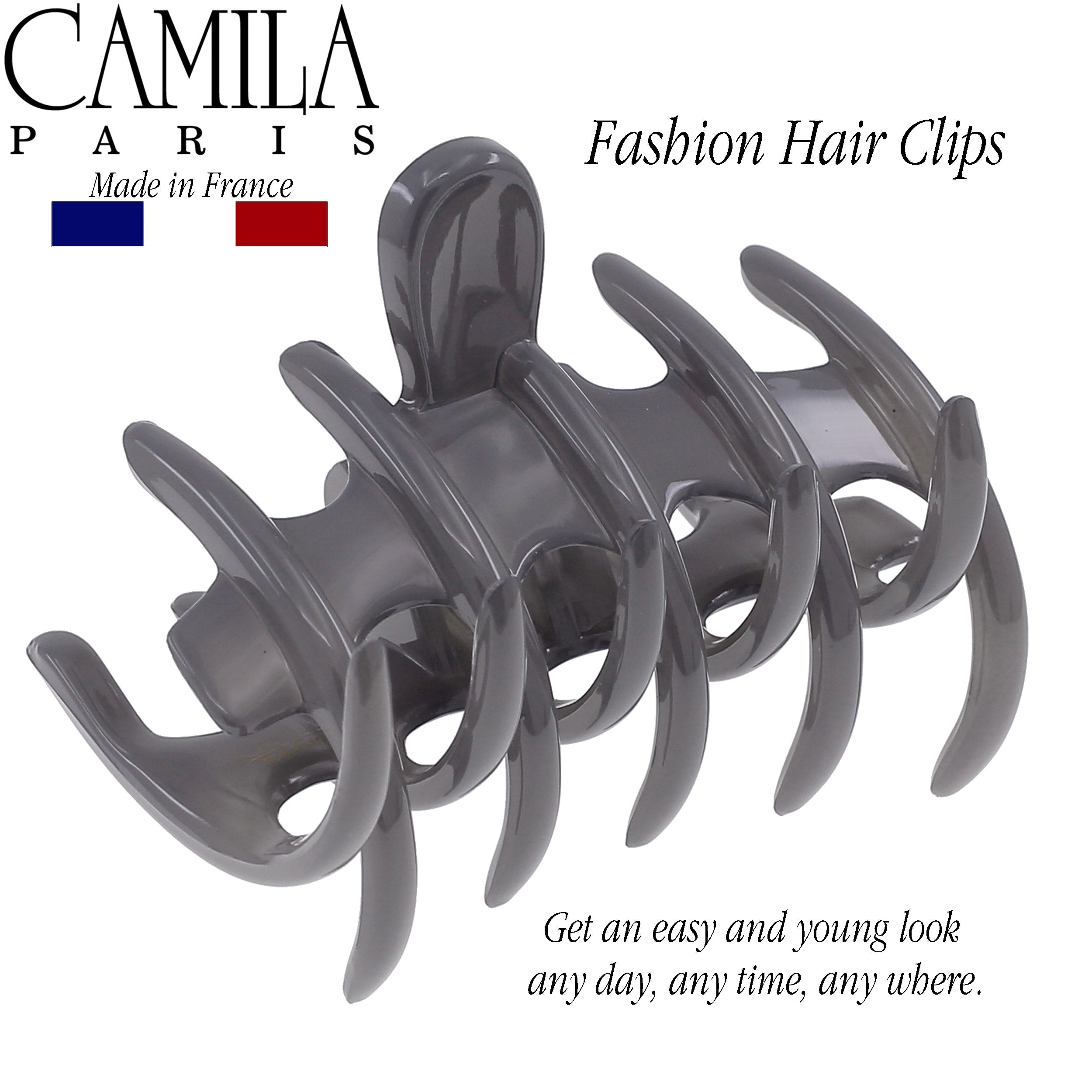 Camila Paris Coral French hair clip cellulose acetate