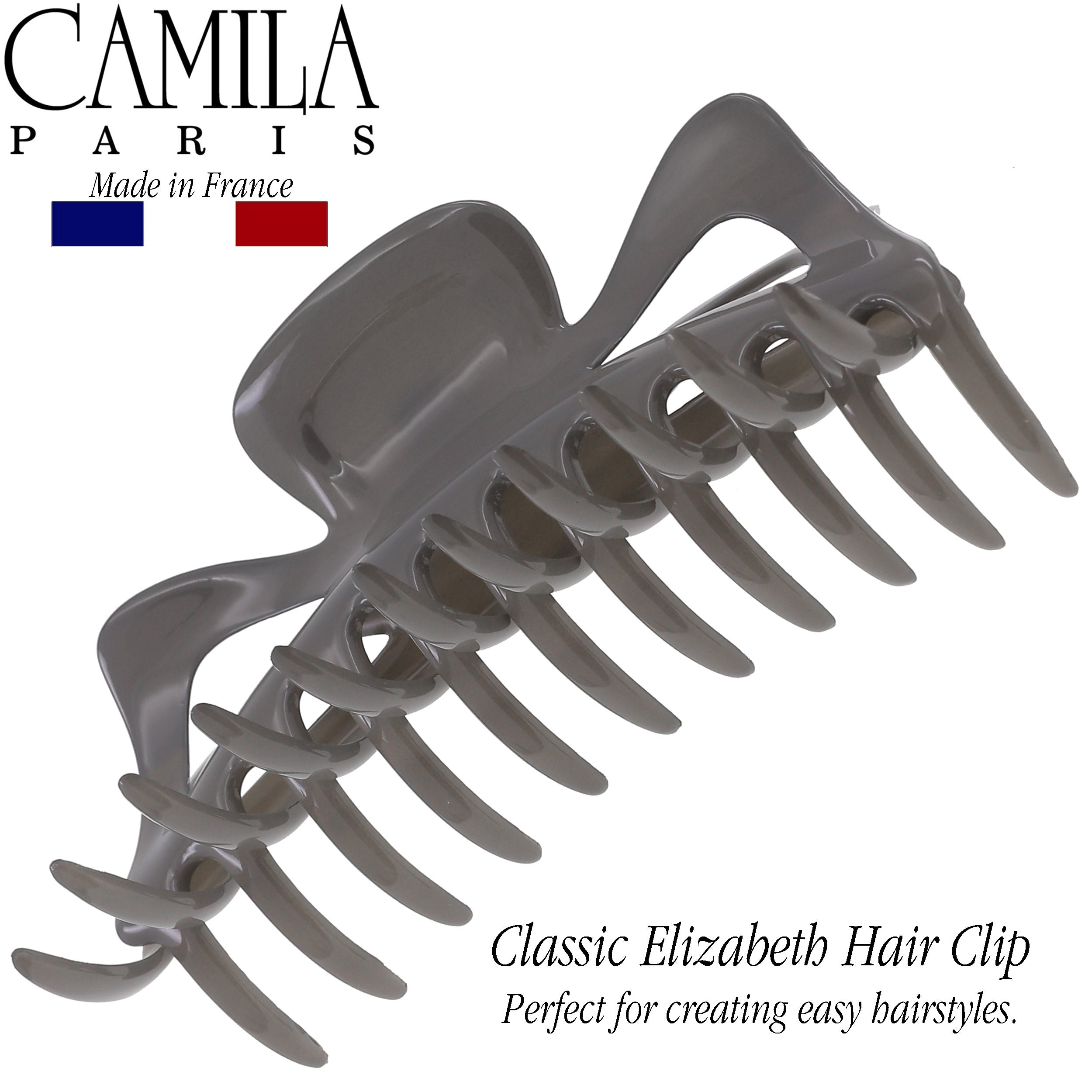 Camila Paris Elizabeth French hair clip cellulose acetate