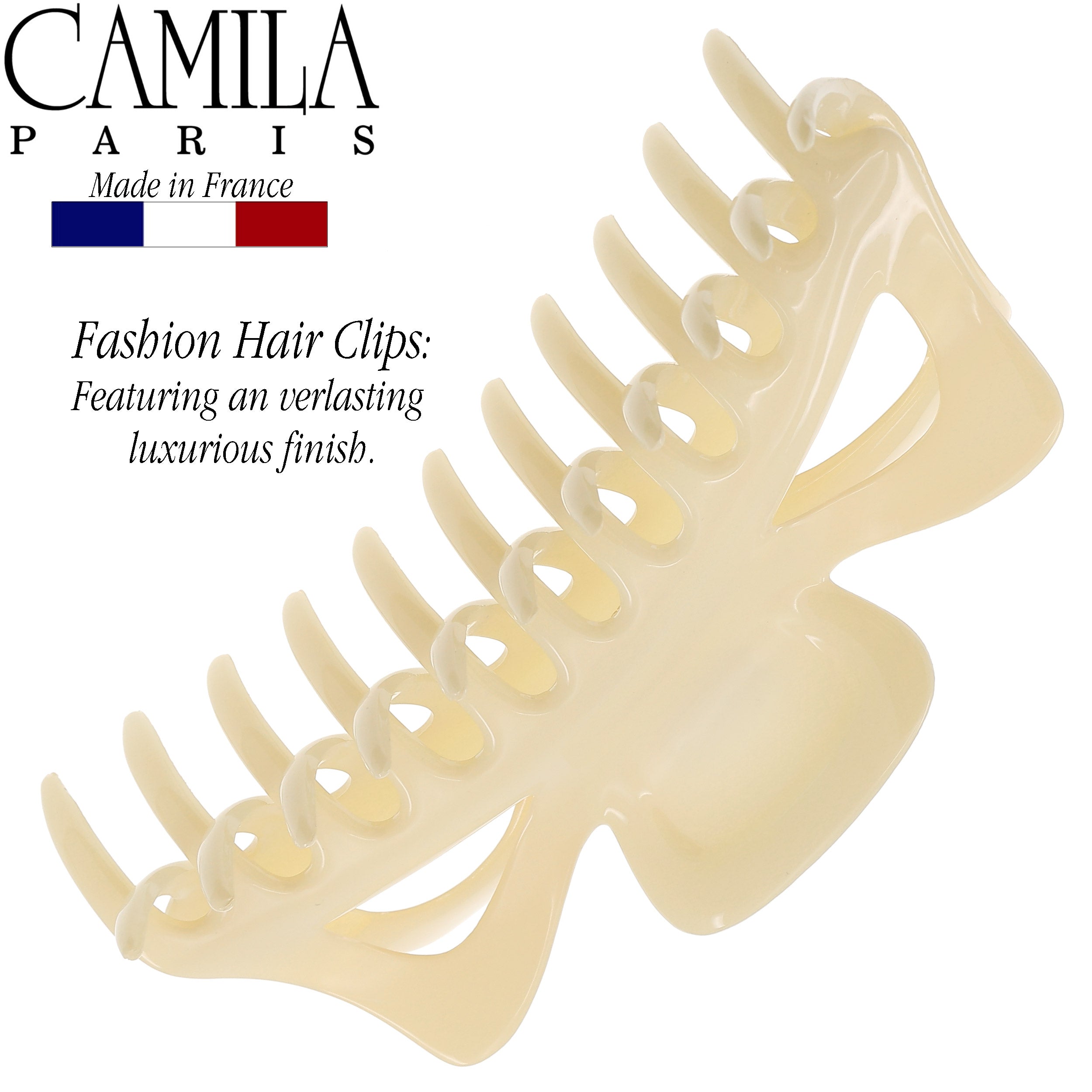 Camila Paris Elizabeth French hair clip cellulose acetate