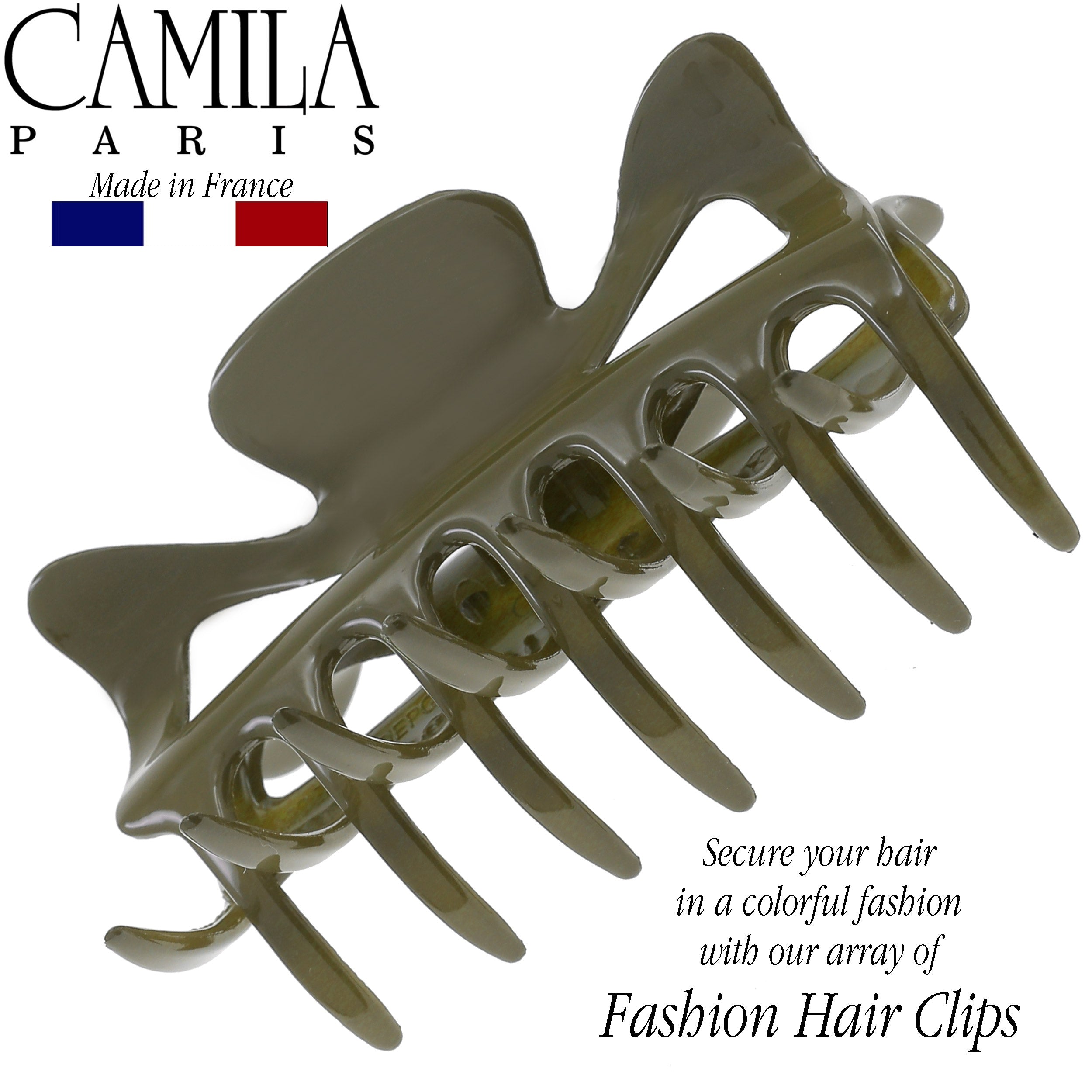 Camila Paris Elizabeth French hair clip cellulose acetate