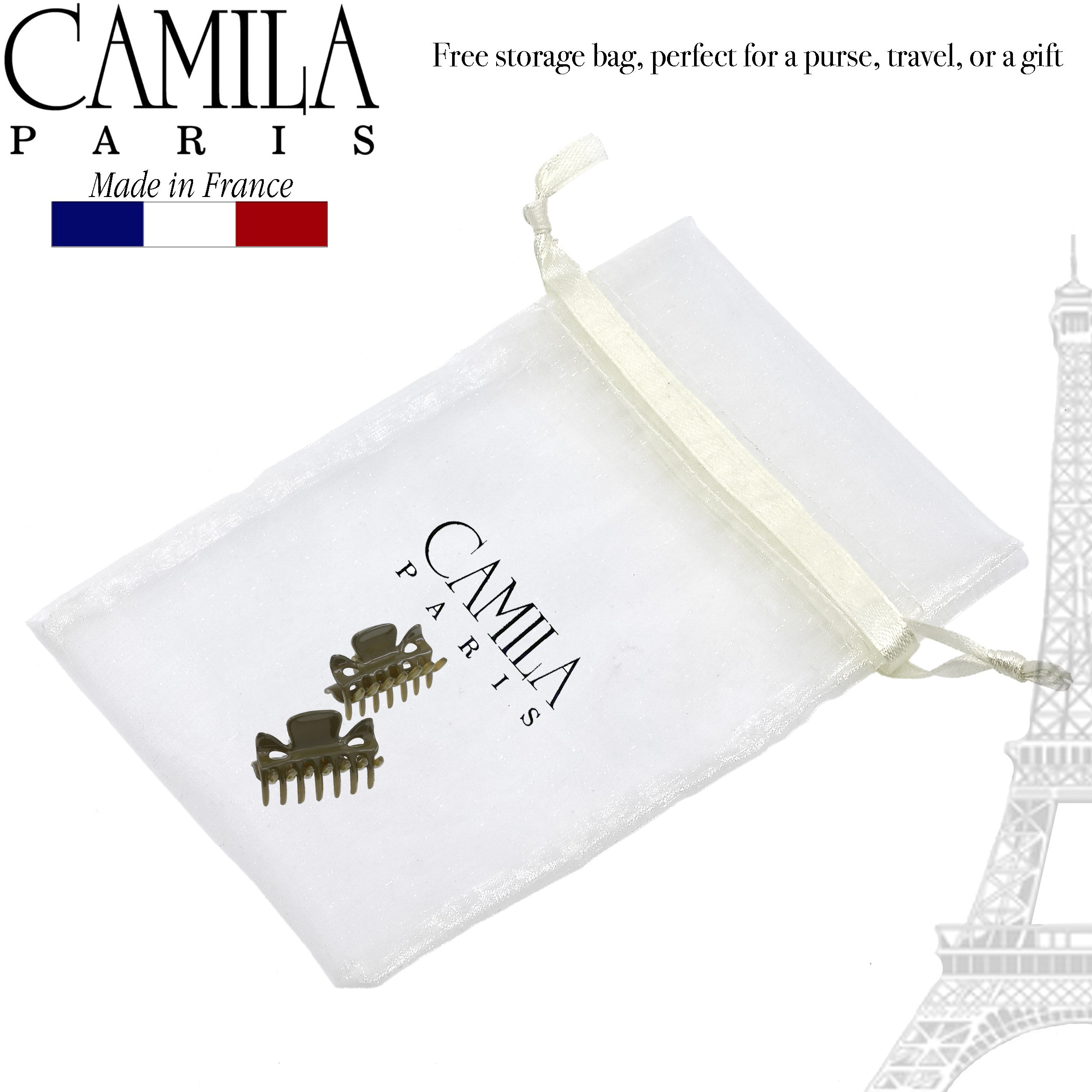 Camila Paris Elizabeth French hair clip cellulose acetate
