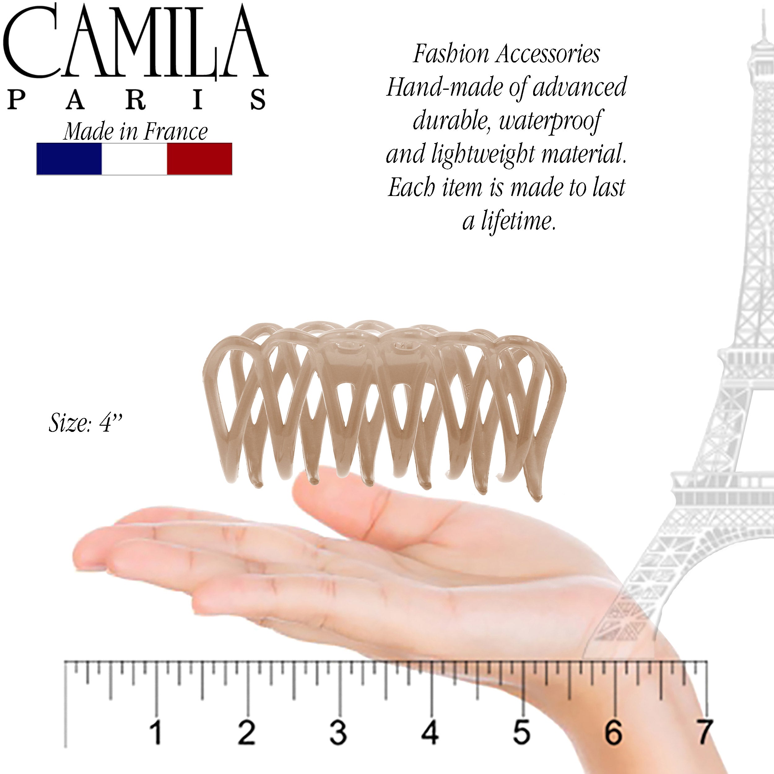 Camila Paris French hair clip cellulose acetate