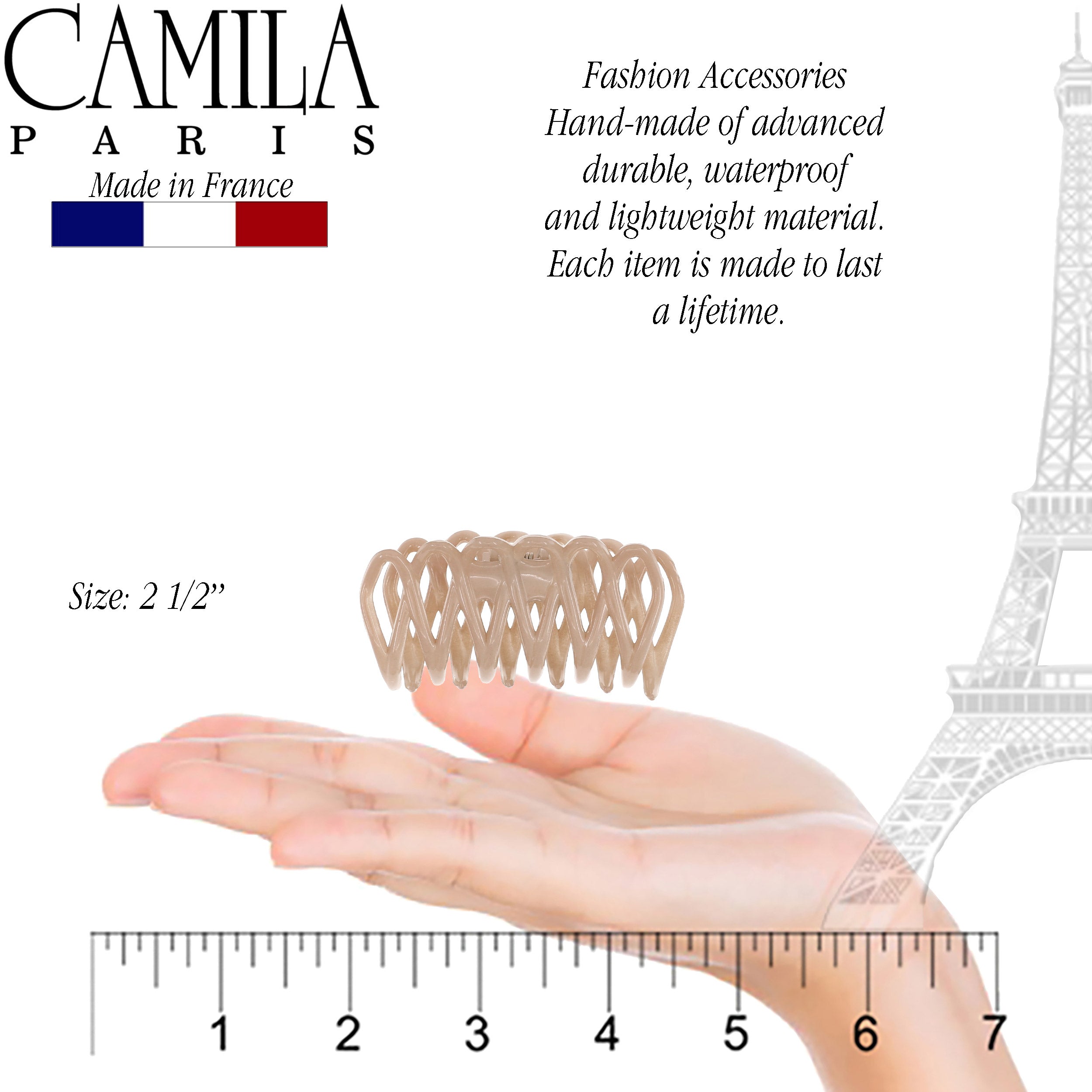 Camila Paris French hair clip cellulose acetate
