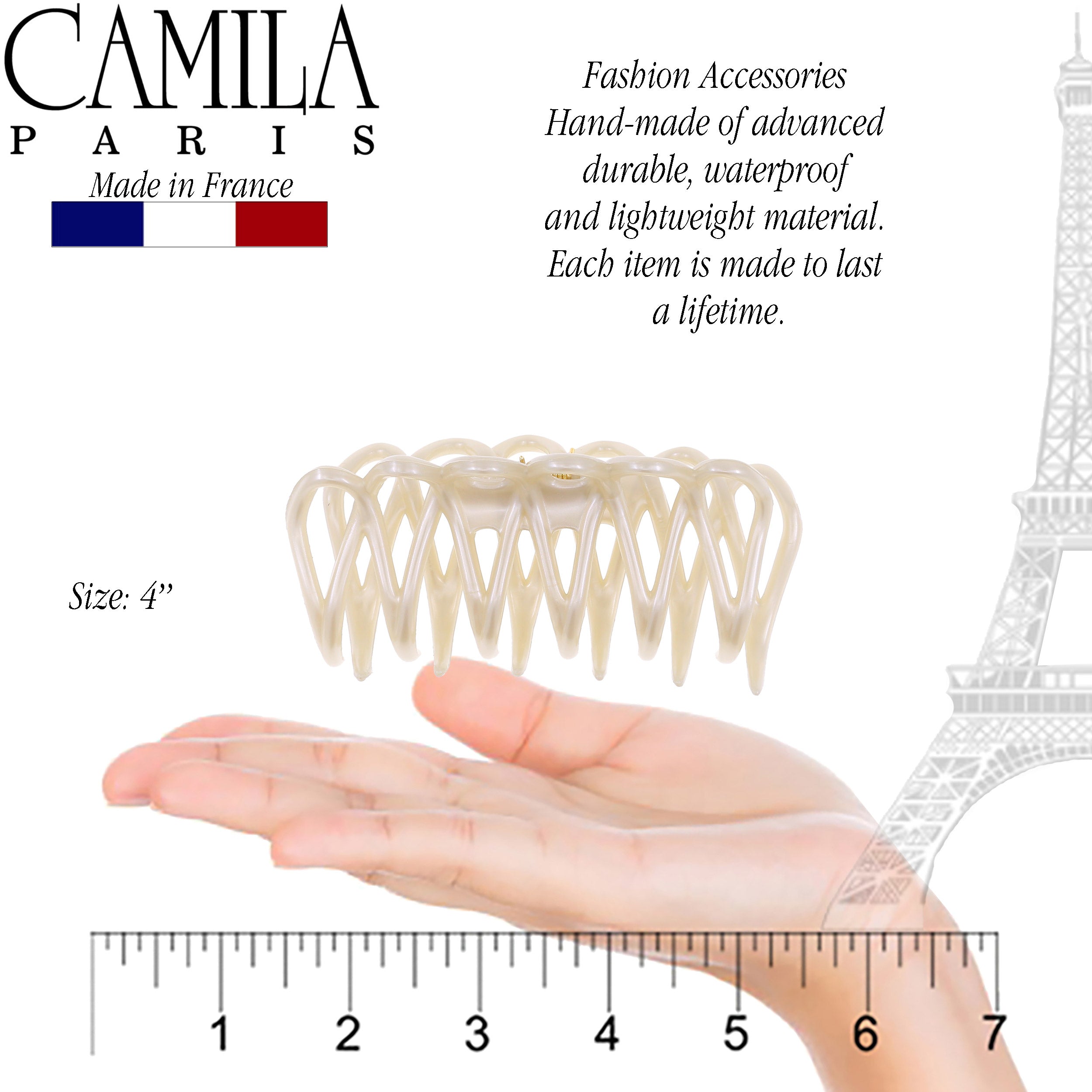Camila Paris French hair clip cellulose acetate