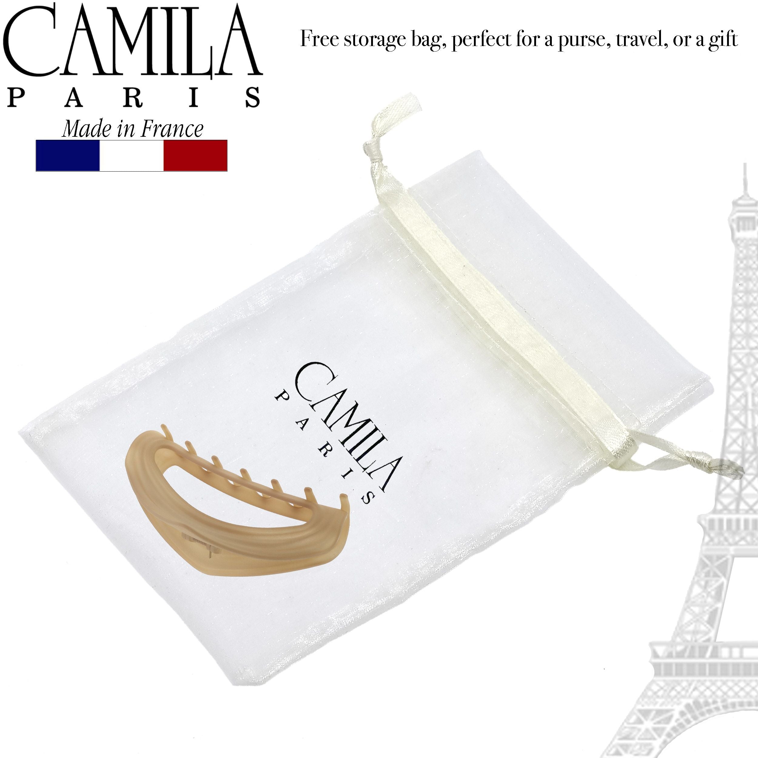 Camila Paris Pink French hair clip cellulose acetate