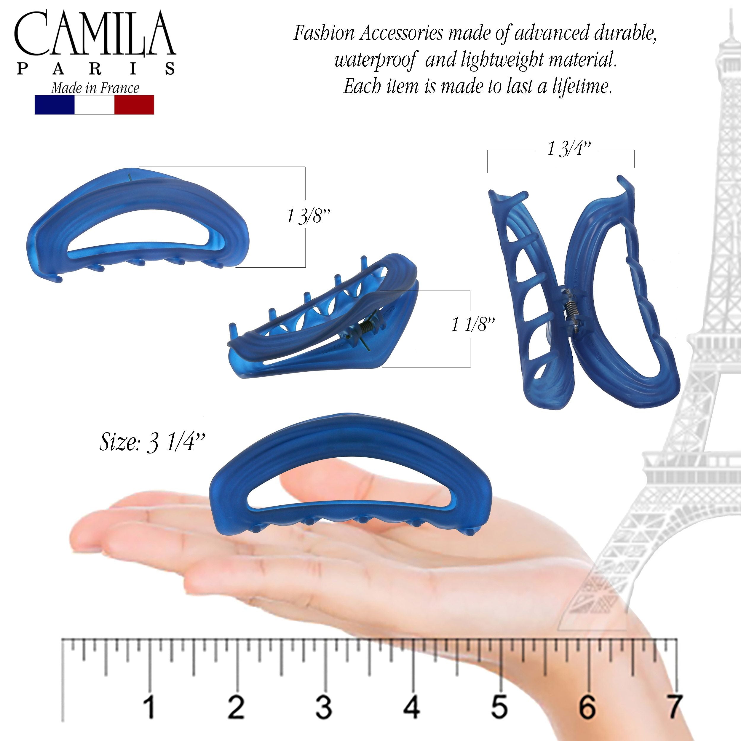 Camila Paris French hair clip cellulose acetate