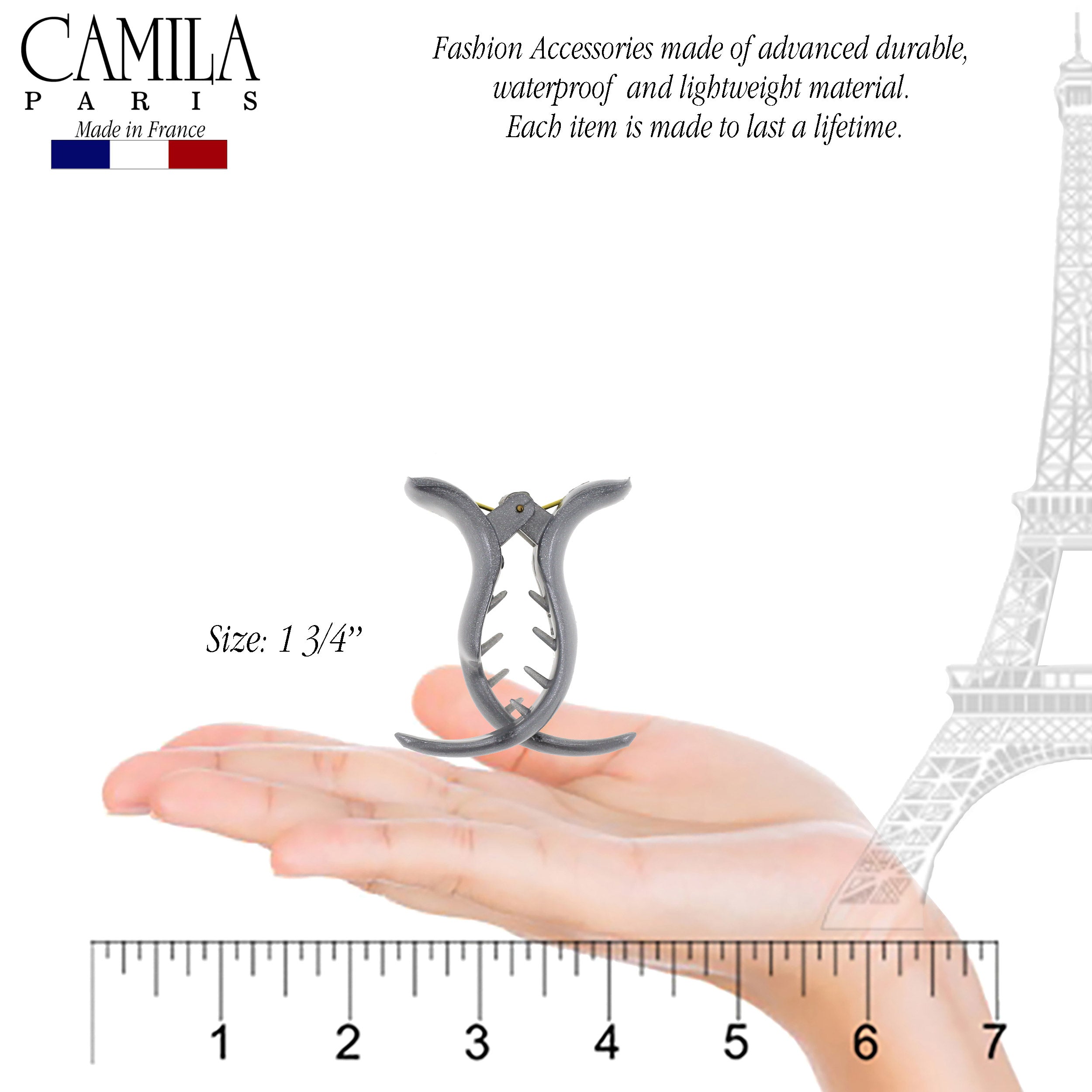 Camila Paris French hair clip cellulose acetate