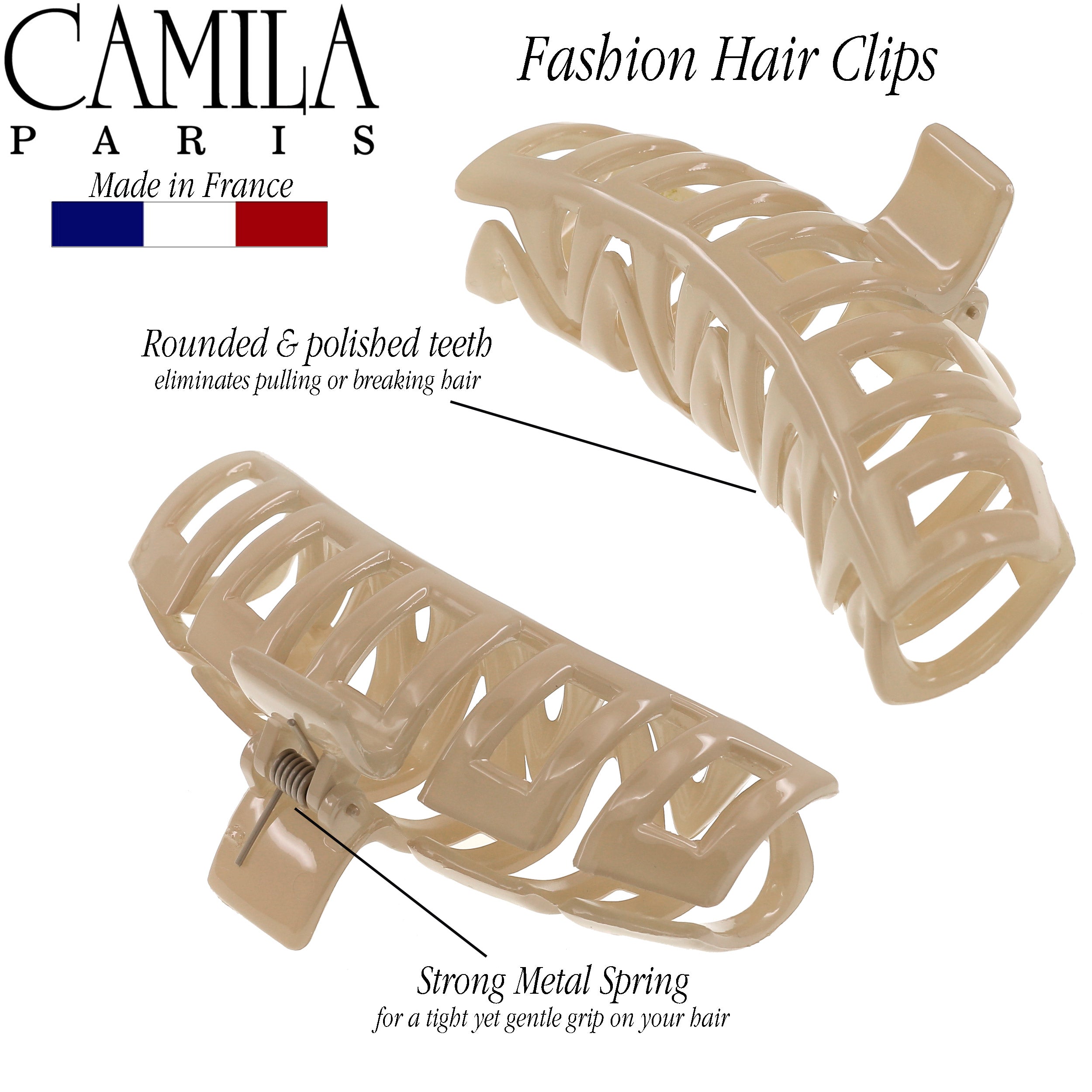 Camila Paris French hair clip cellulose acetate