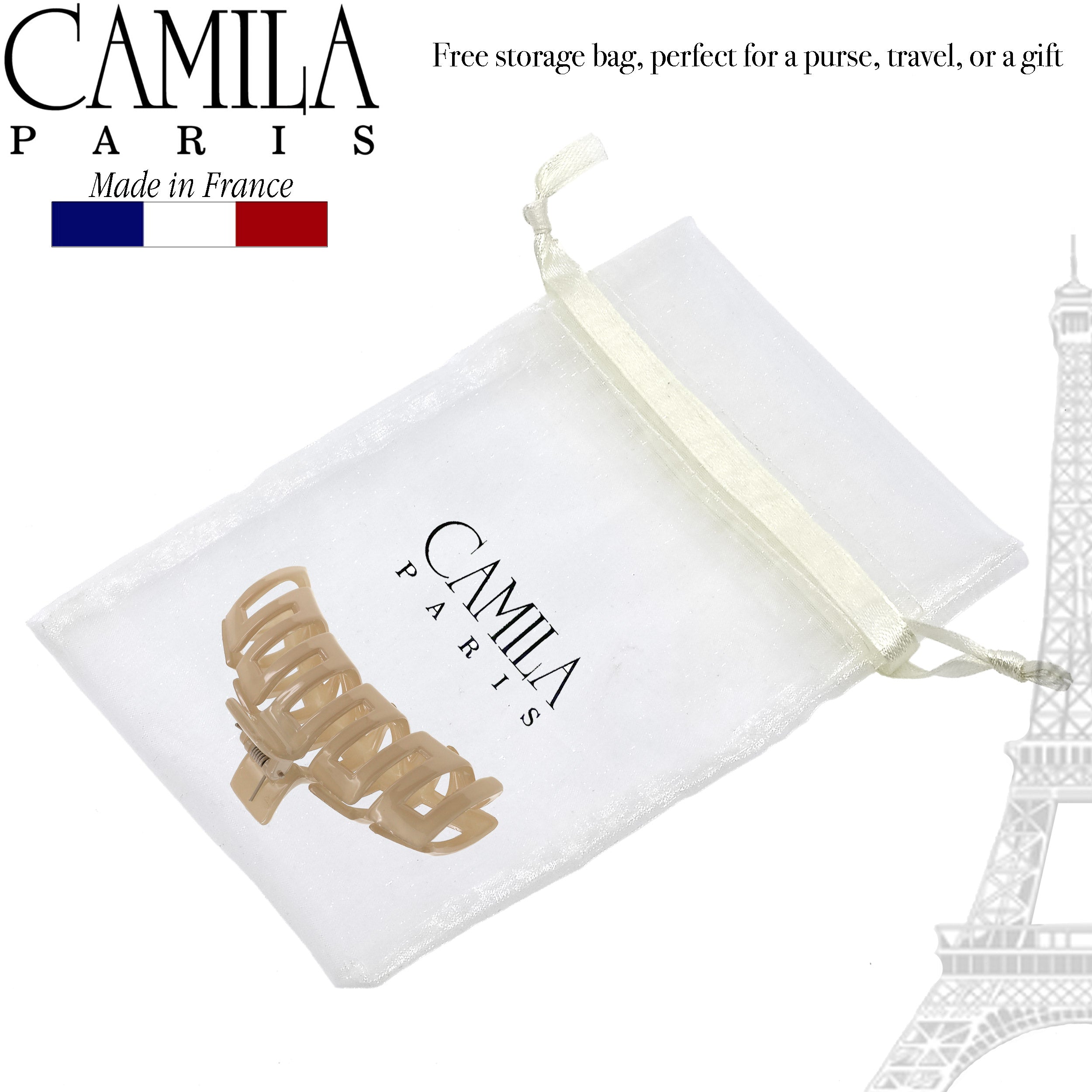 Camila Paris French hair clip cellulose acetate