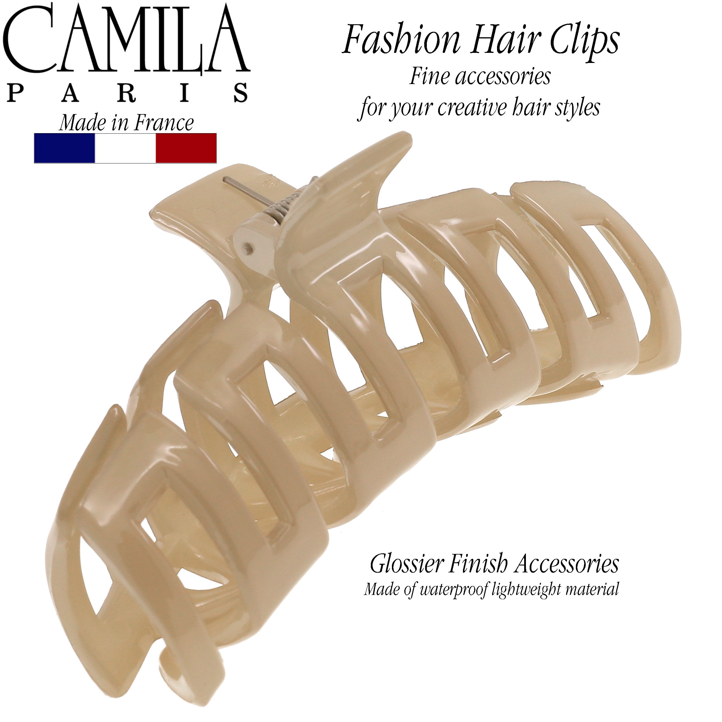 Camila Paris French hair clip cellulose acetate