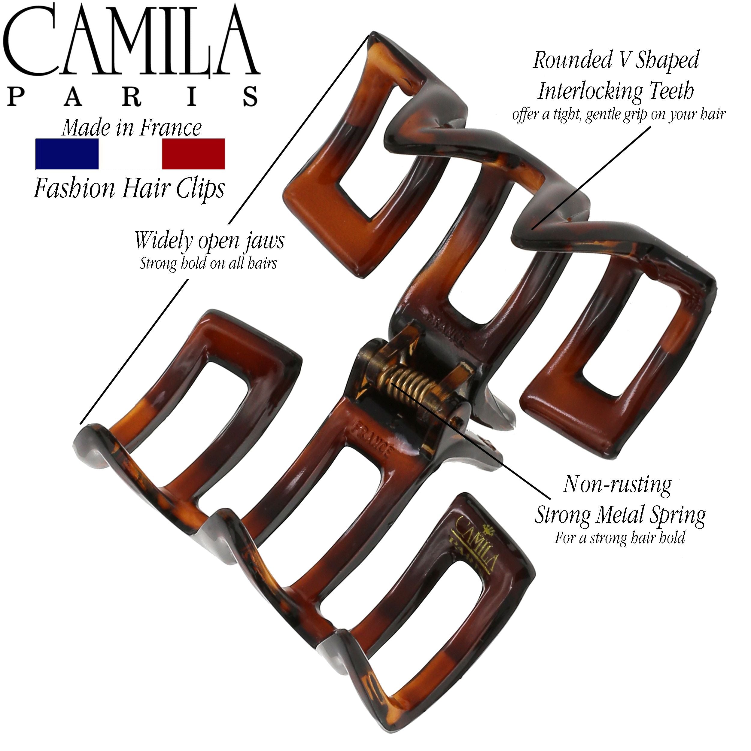 Camila Paris French hair clip cellulose acetate