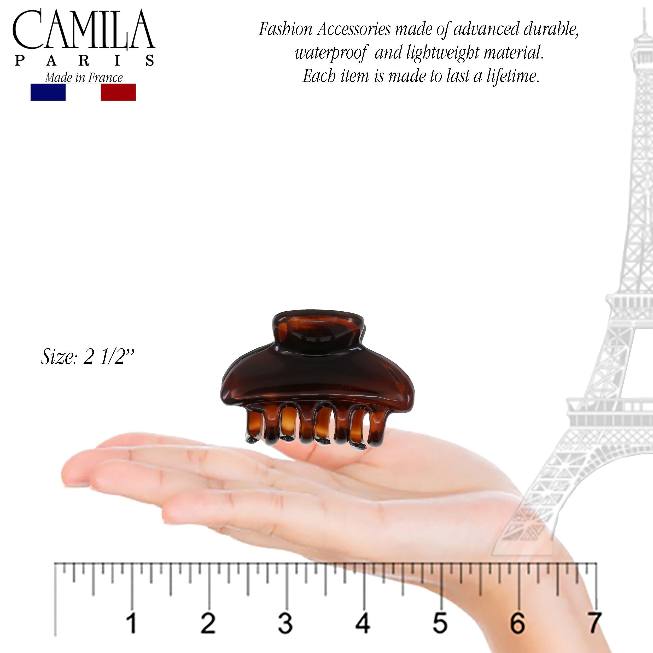 Camila Paris 1.5 Inch French hair clip cellulose acetate