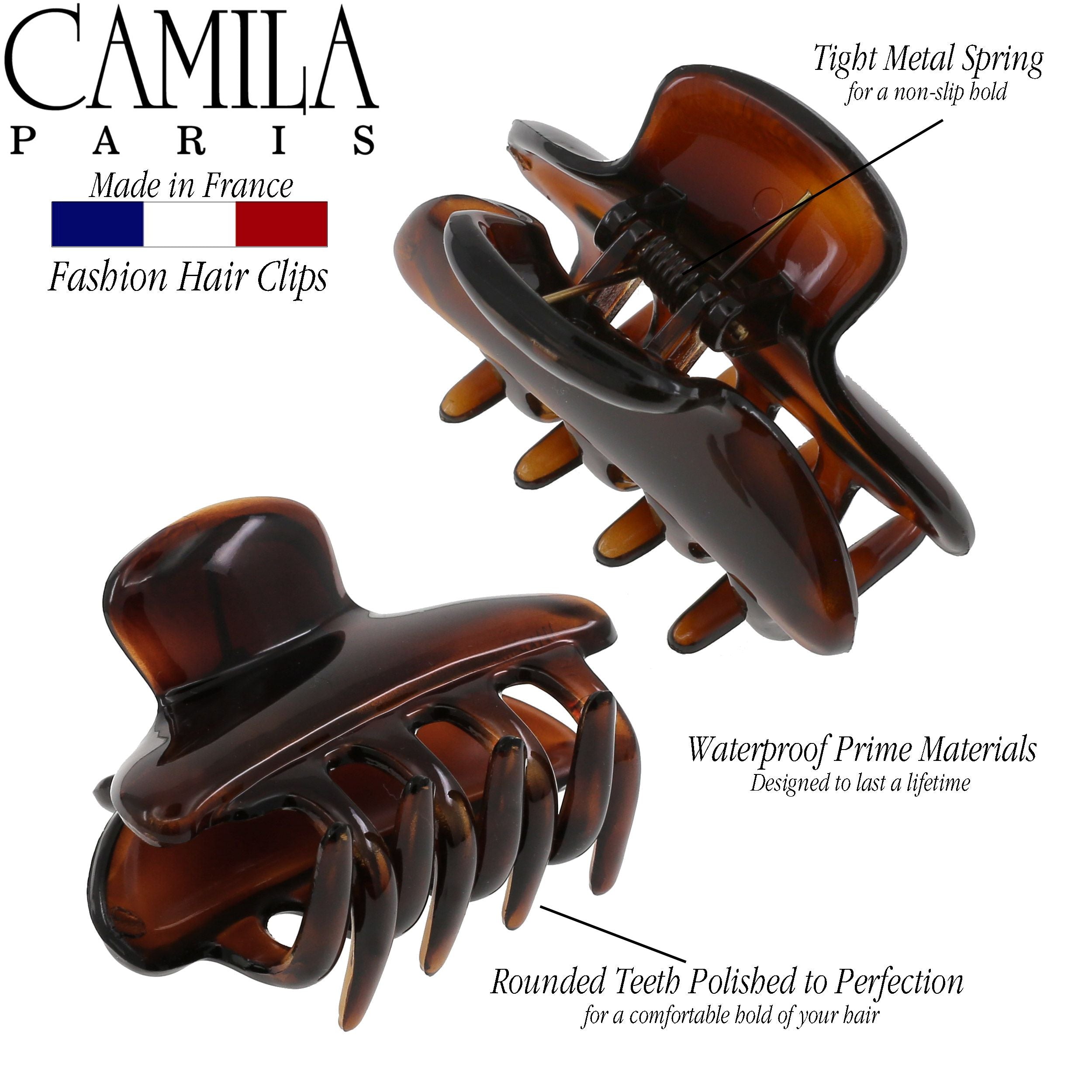 Camila Paris 1.5 Inch French hair clip cellulose acetate