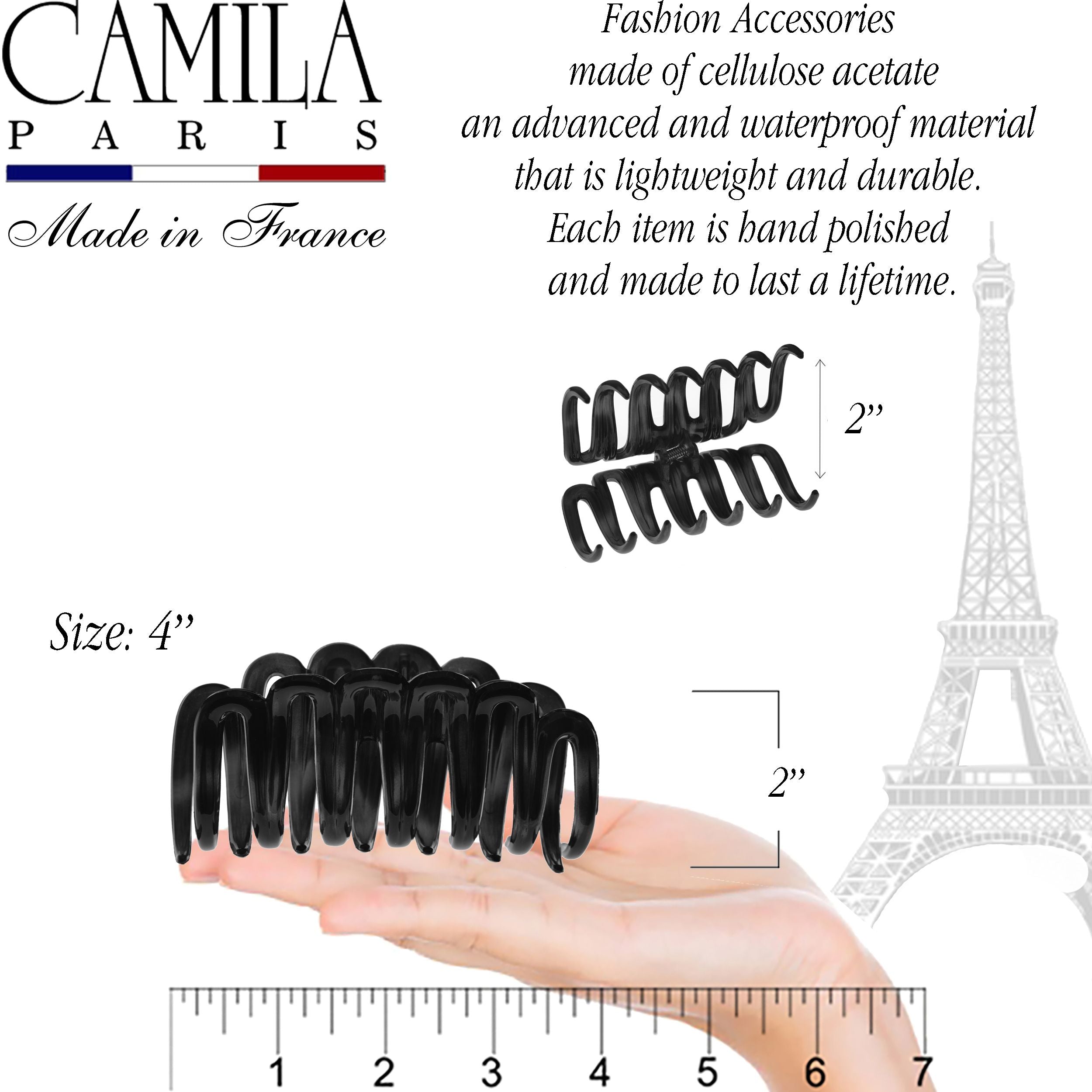 Camila Paris French hair clip cellulose acetate