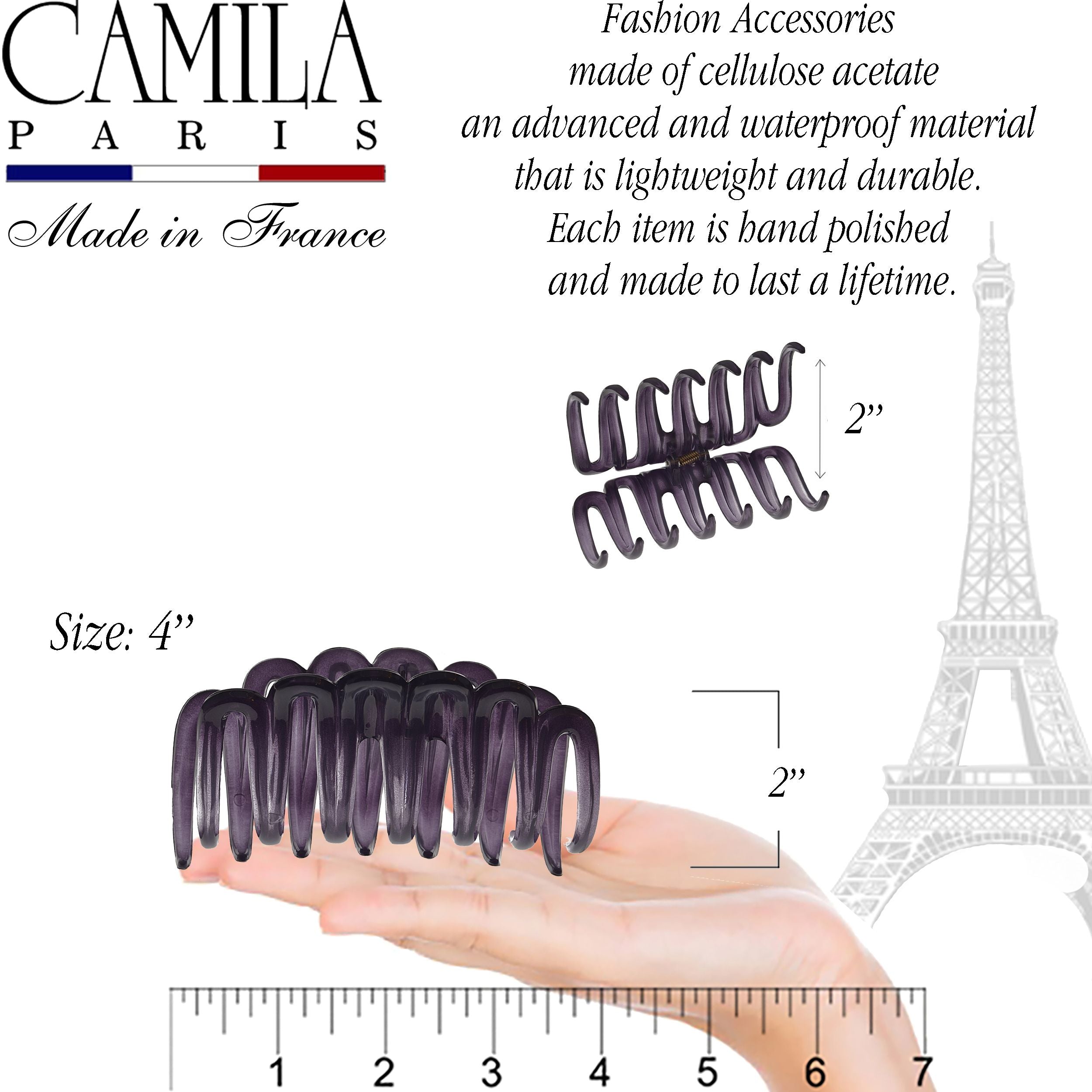 Camila Paris French hair clip cellulose acetate