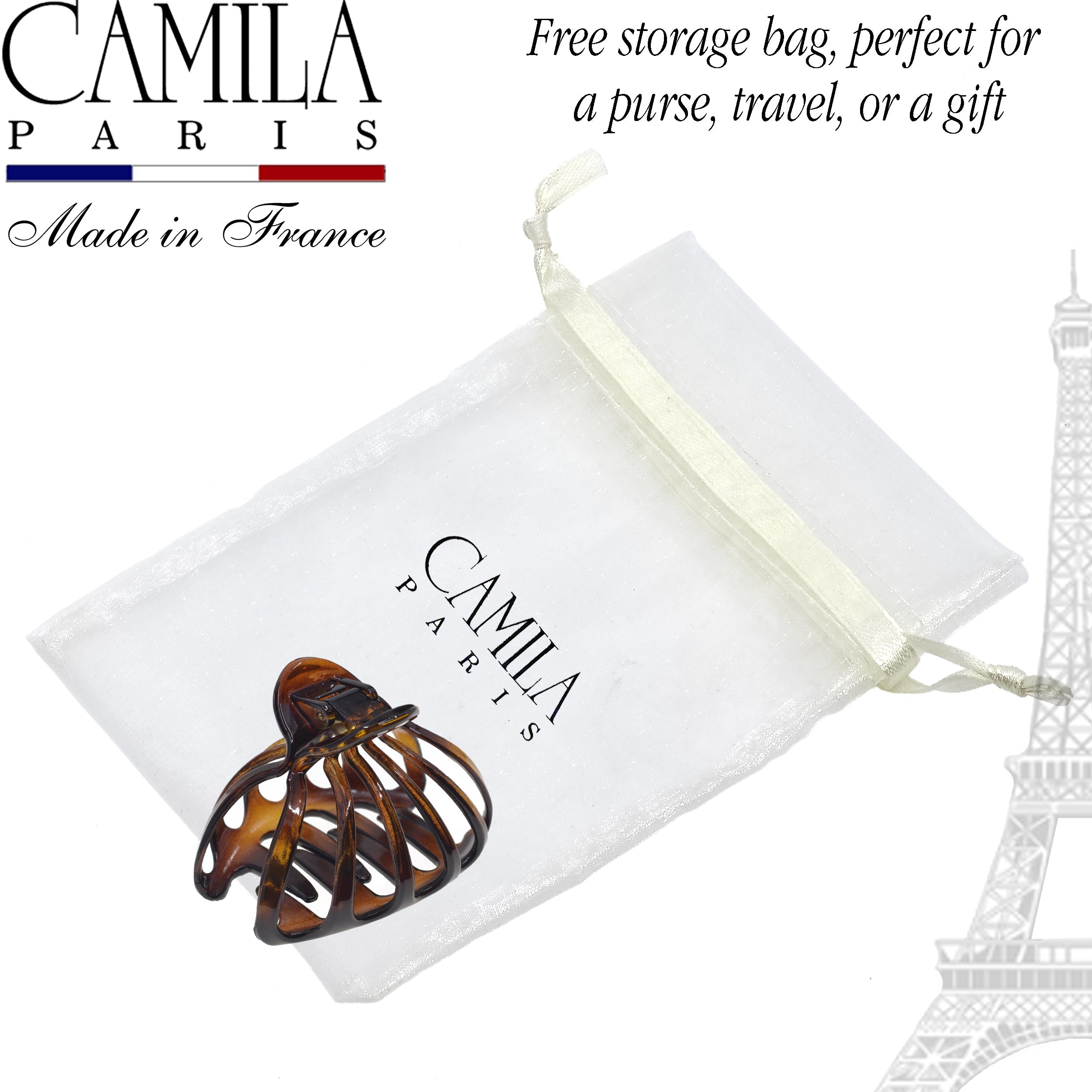 Camila Paris French claw clip cellulose acetate