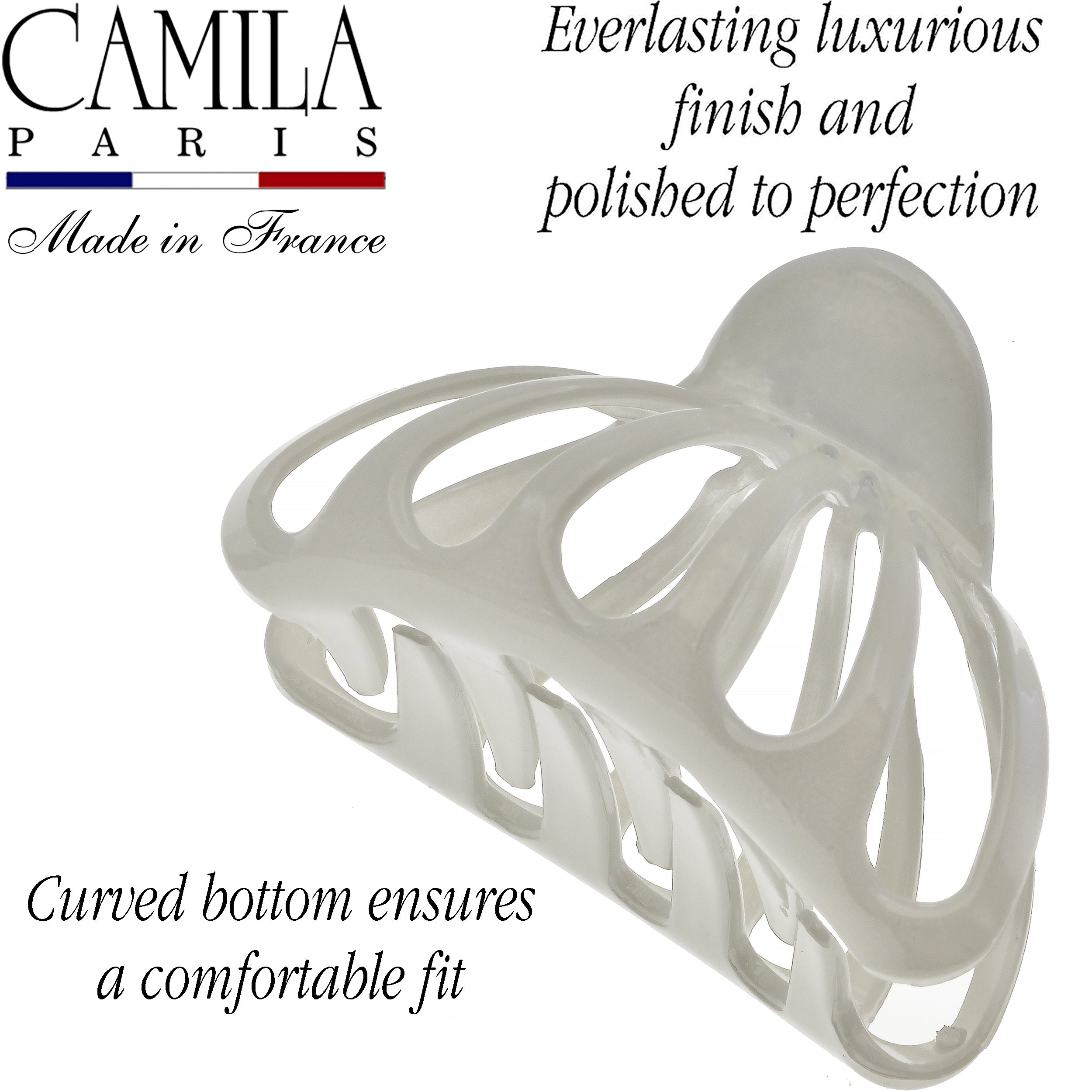 Camila Paris French claw clip cellulose acetate