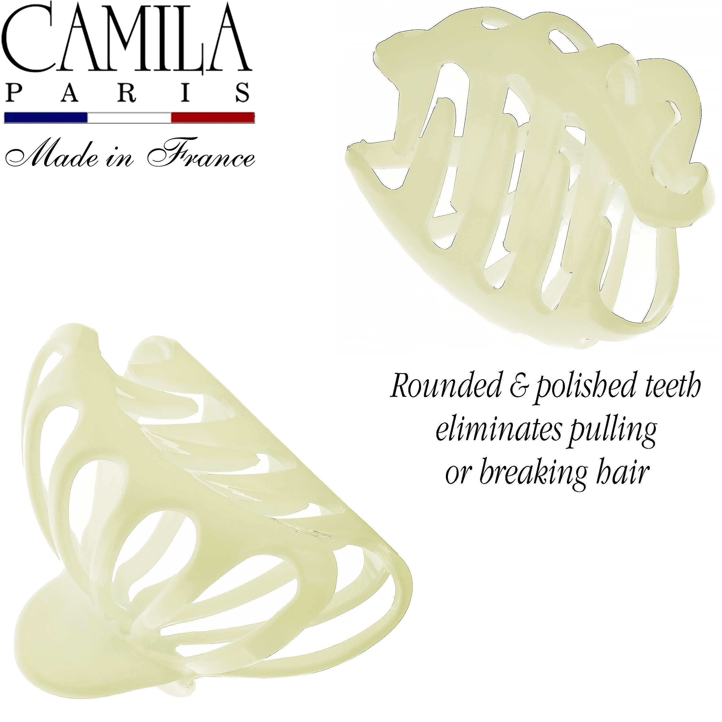Camila Paris French claw clip cellulose acetate