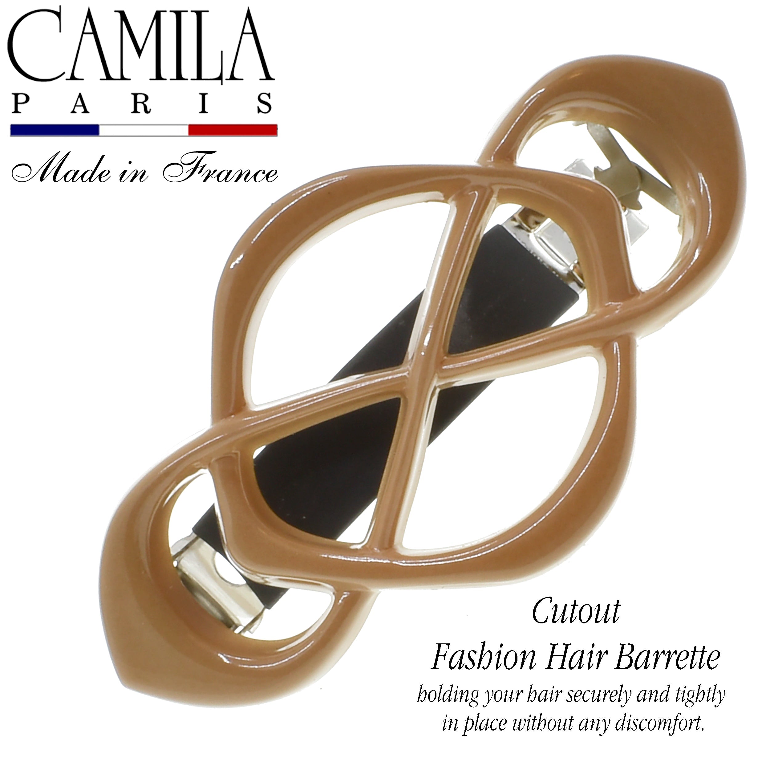 Camila Paris French barrette cellulose acetate