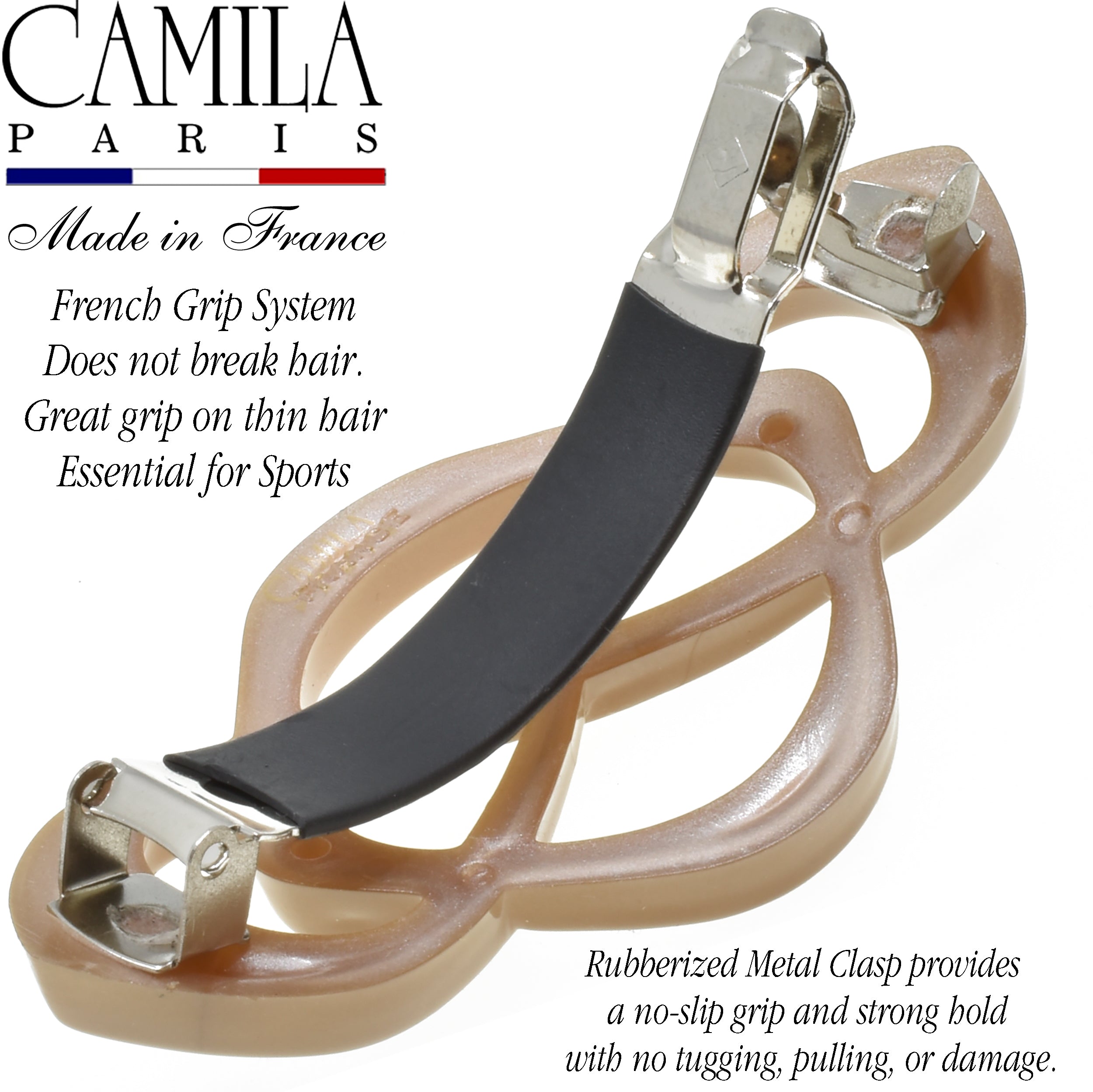 Camila Paris French barrette cellulose acetate