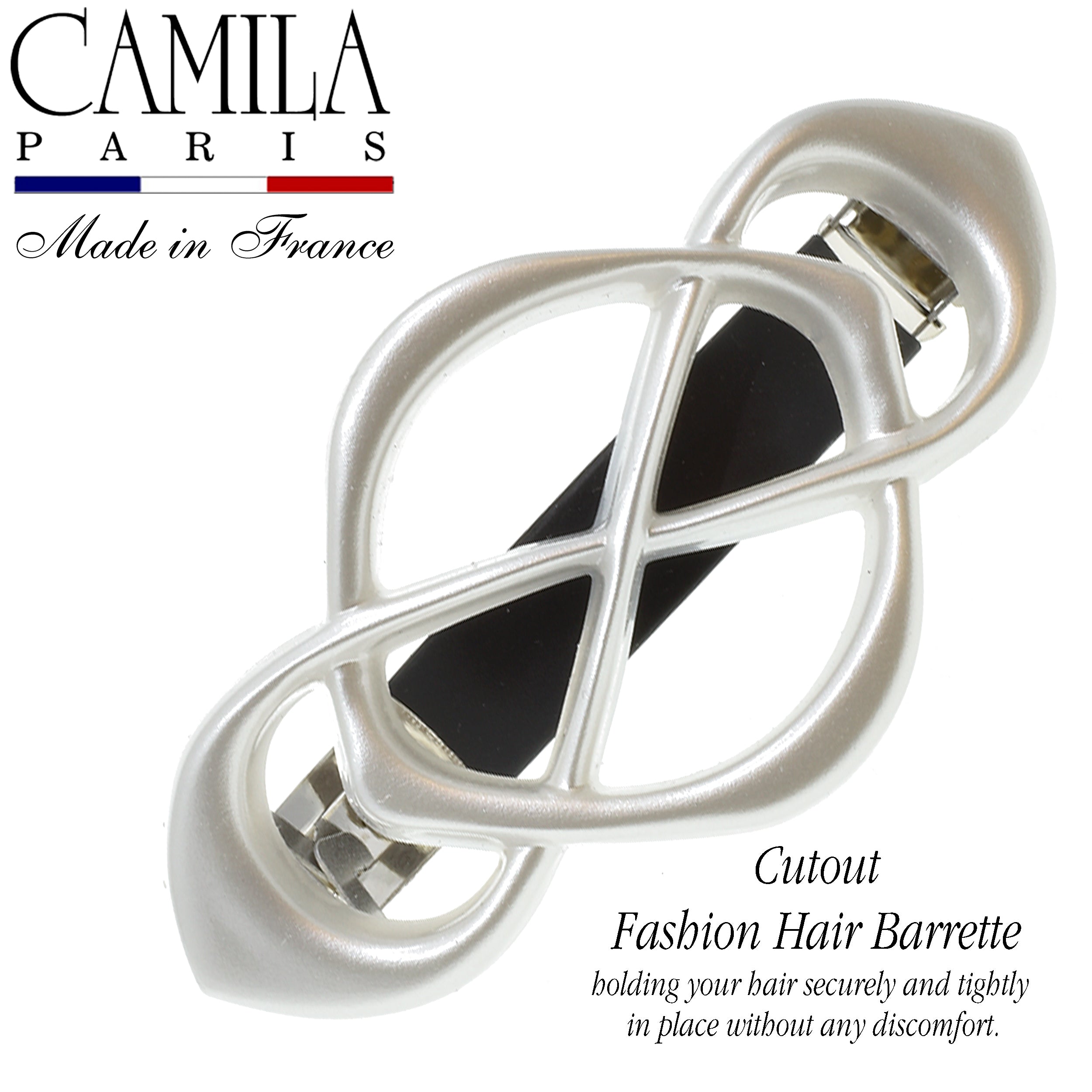 Camila Paris French barrette cellulose acetate