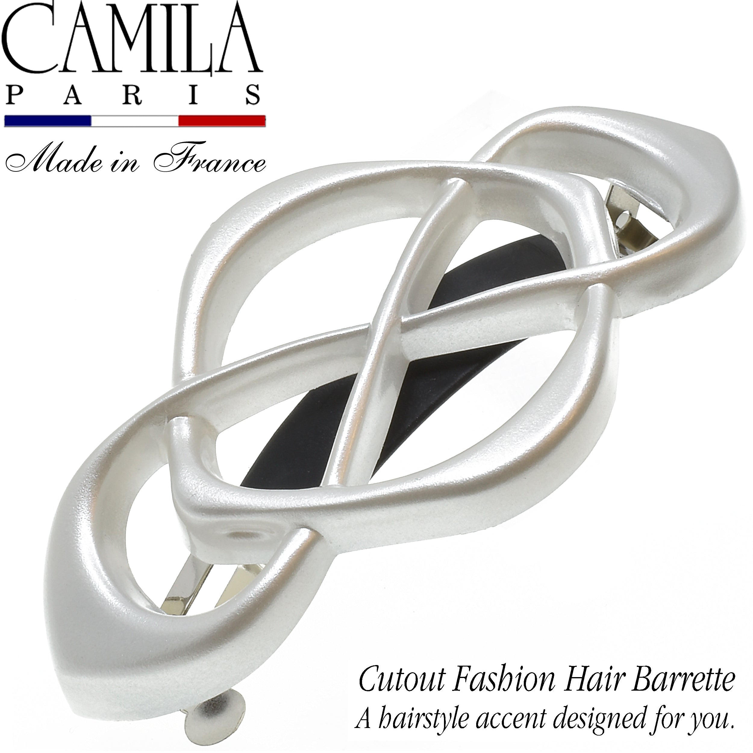 Camila Paris French barrette cellulose acetate
