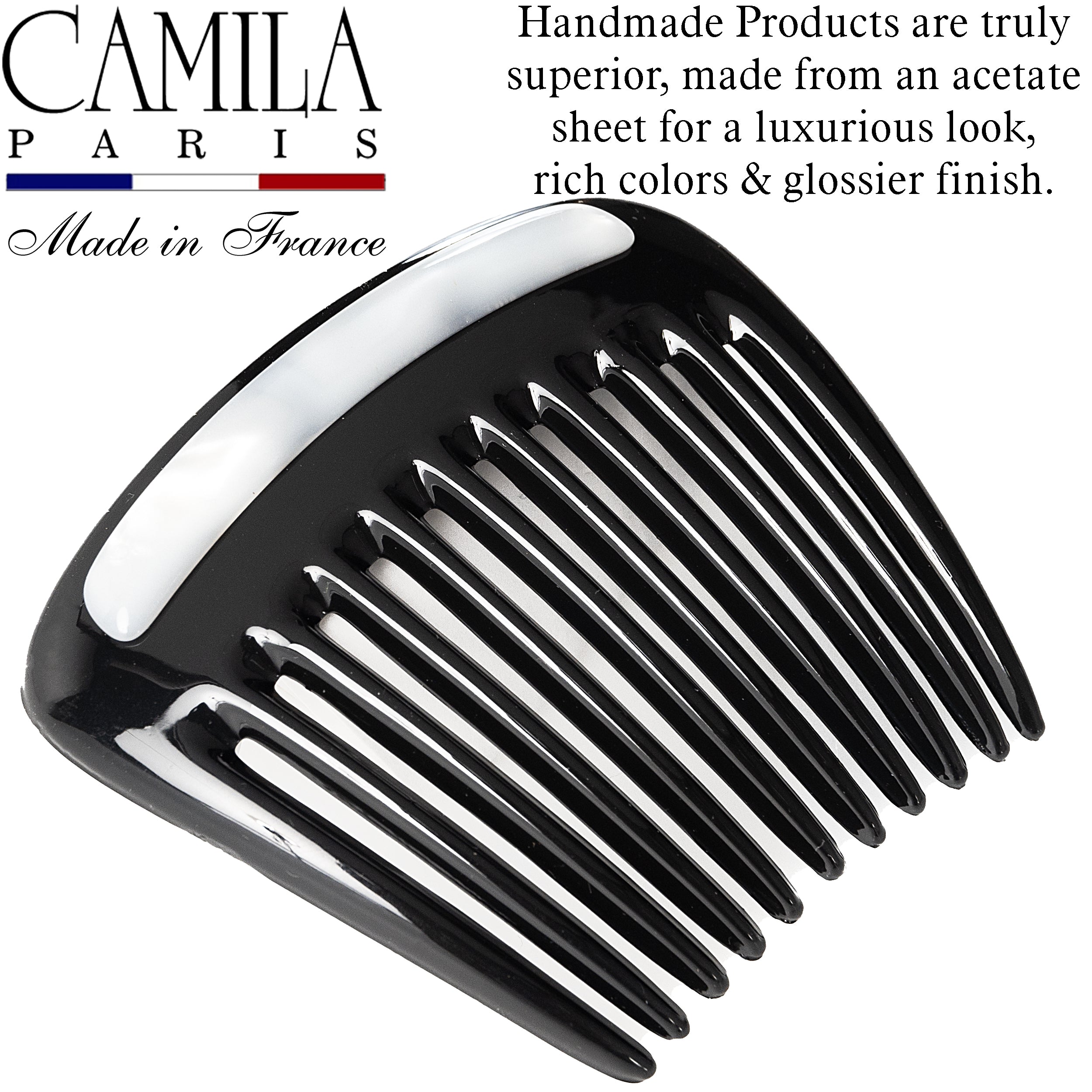 Camila Paris Charlotte French side comb cellulose acetate